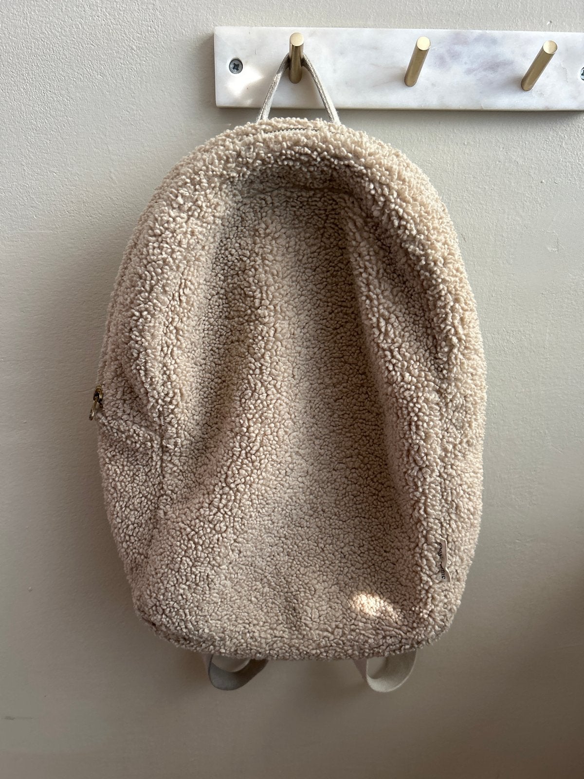 Studio Noos Chunky Midi Teddy Kinderrugzak Ecru, Overige merken, 25 tot 40 cm, Nieuw, Ophalen of Verzenden