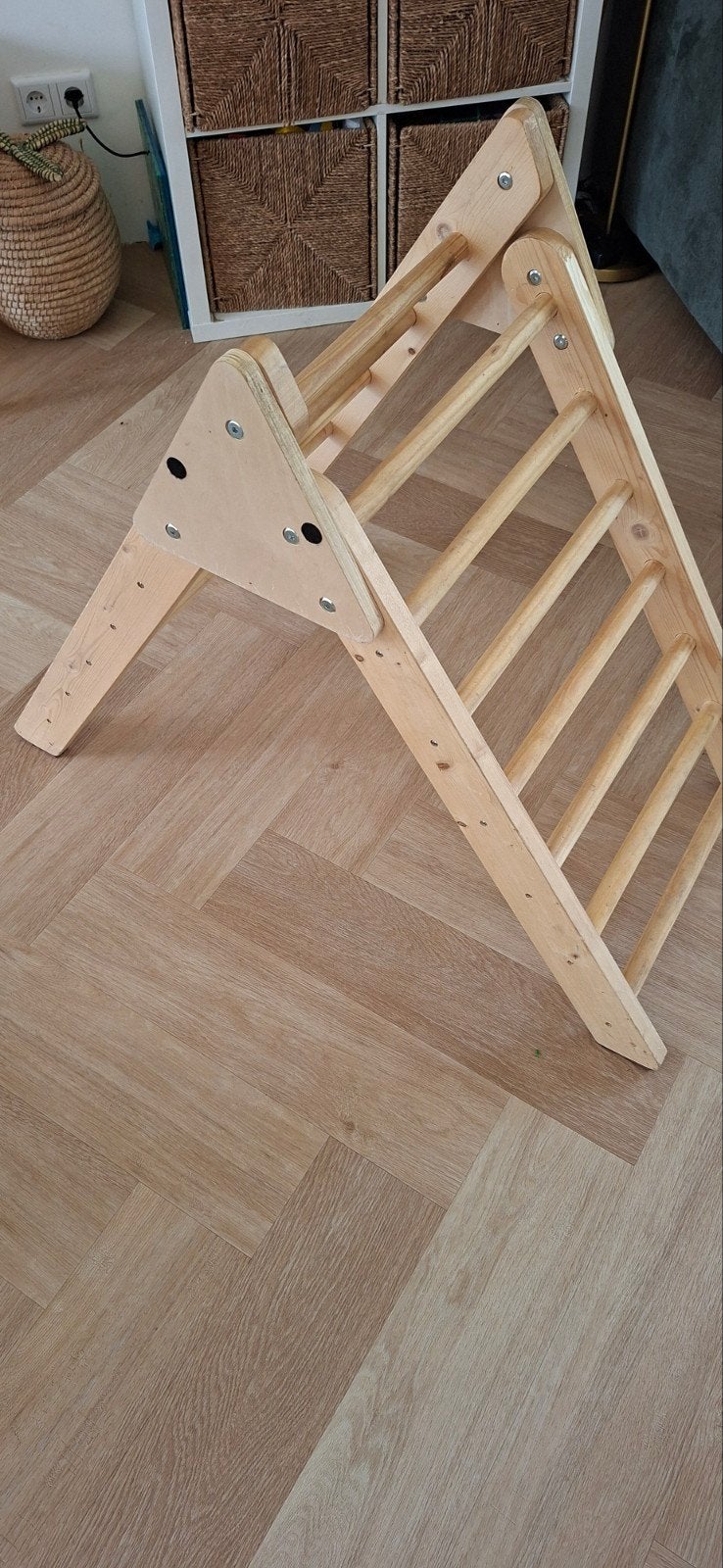 Houten klimrek voor kinderen - Montessori speelgoed, Ophalen, Zo goed als nieuw, Klimwand