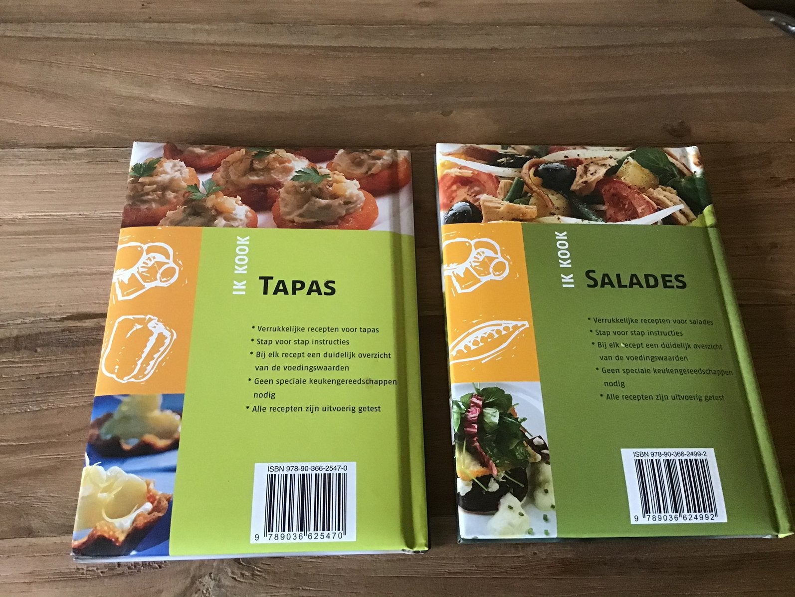 Z.g.a.n. 2 leuke kookboekjes( Tapas+Salades) Samen NU 4,95€, Boeken, Ophalen of Verzenden, Zo goed als nieuw