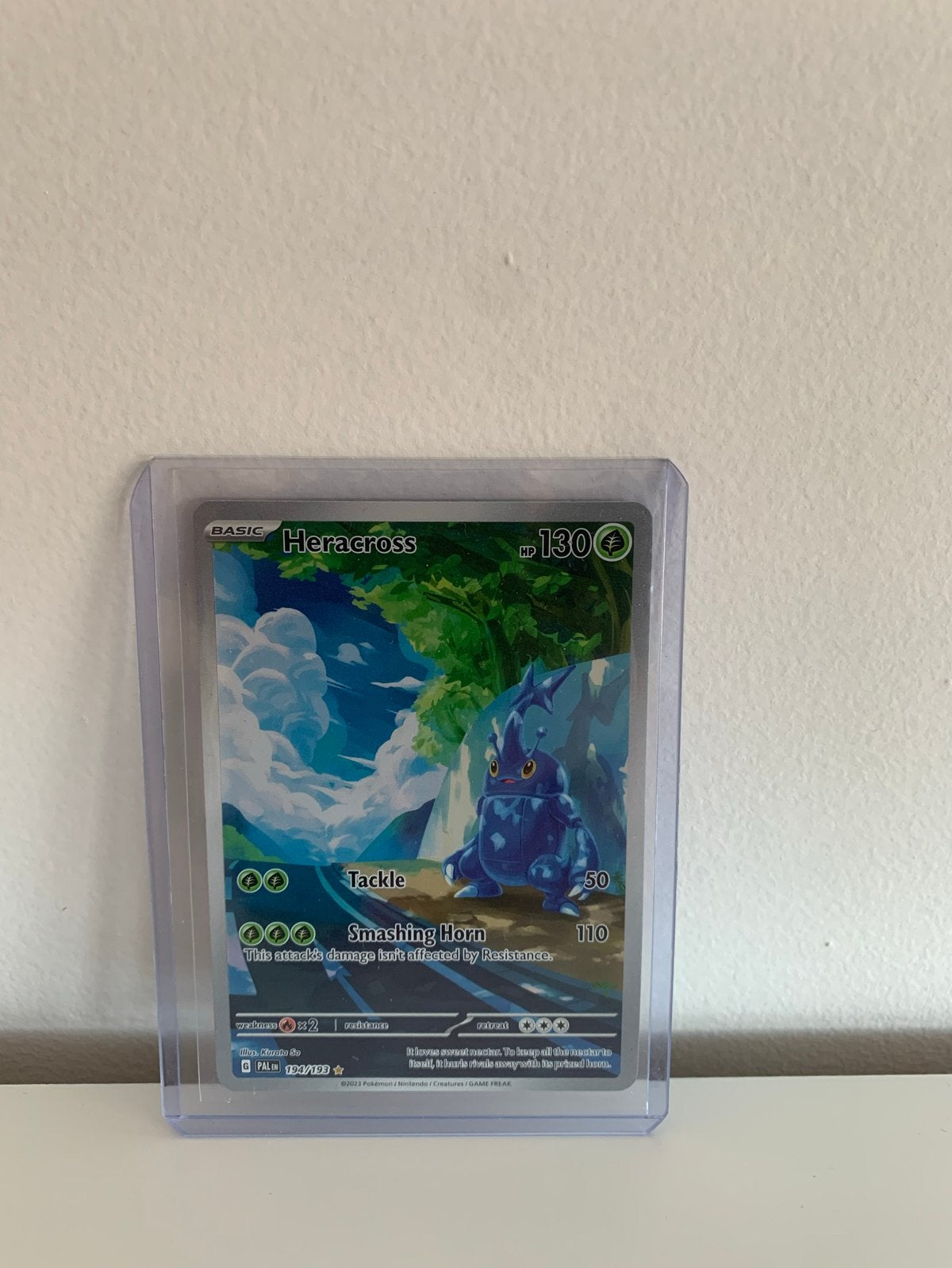 Heracross Pokémon Kaart (194/193) - Obsidian Flames, Ophalen of Verzenden, Zo goed als nieuw, Losse kaart