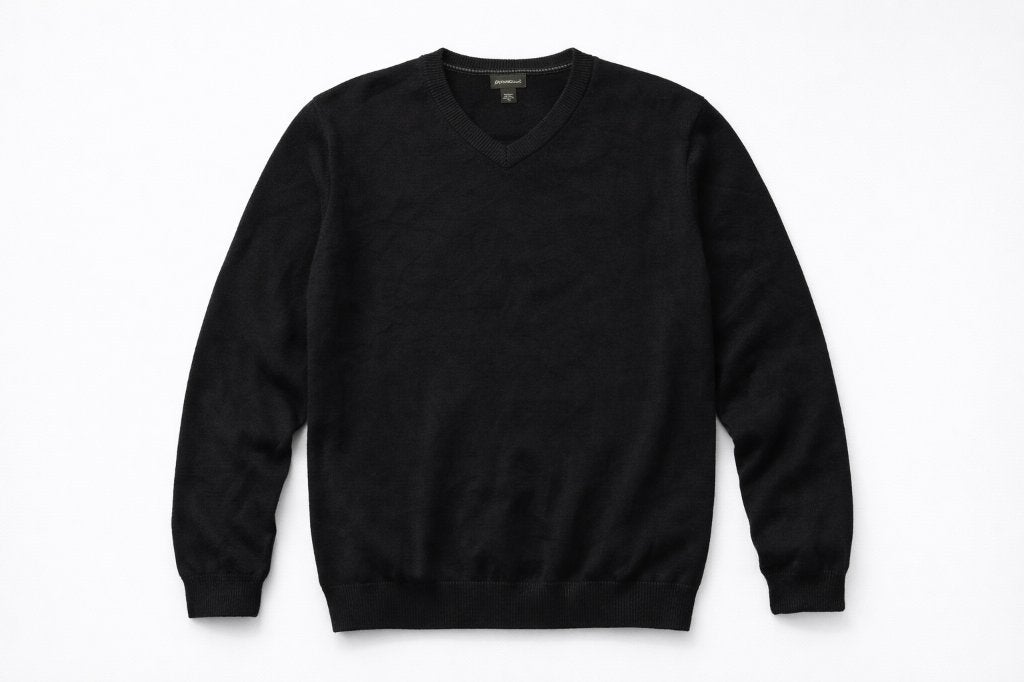 Zwarte Eddie Bauer V‑hals trui – maat XL, Kleding | Heren, Ophalen, Eddie bauer, Zwart, Maat 56/58 (XL)