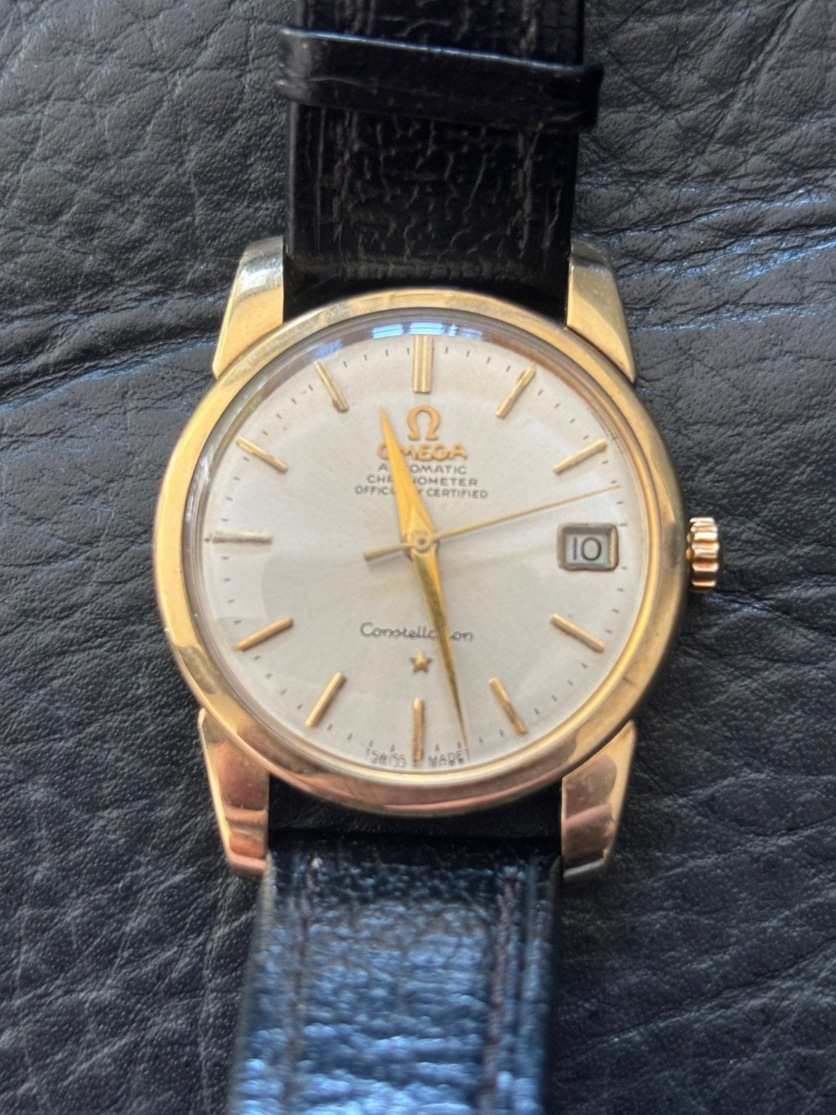 Omega automatisch herenhorloge jaren 60, Ophalen of Verzenden, Staal, Omega, 1960 of later