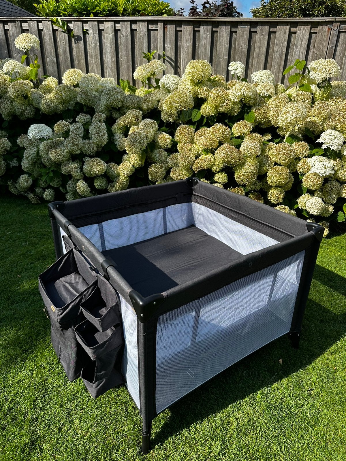 Topmark parkeren reisbed/box l100xb100xh77cm, Ophalen, Zo goed als nieuw, Vierkant, In hoogte verstelbaar