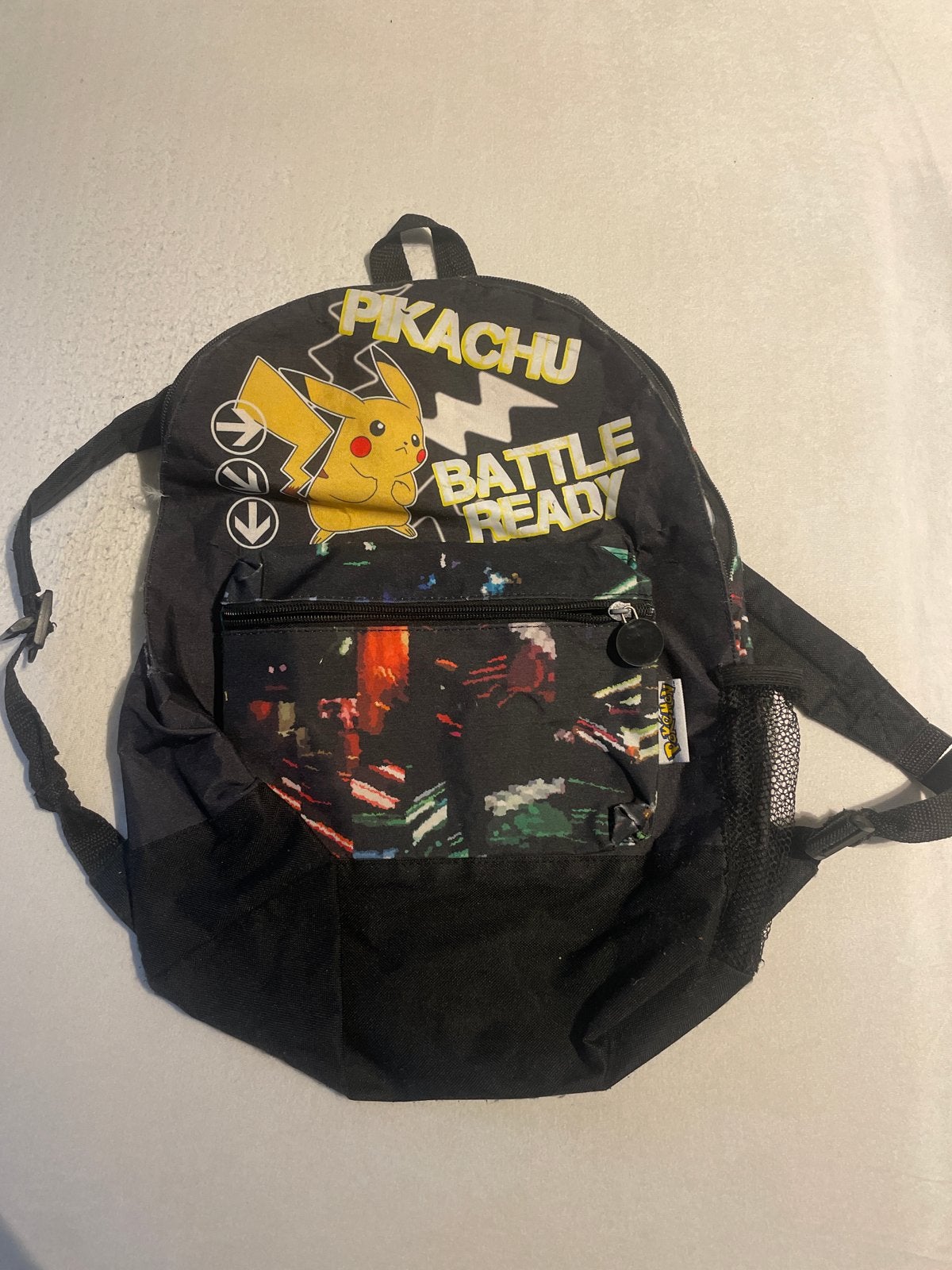 Pikachu Battle Ready rugzak - Kinderrugzak, Sieraden, Tassen en Uiterlijk, Tassen | Rugtassen, Gebruikt, Minder dan 30 cm, Disney of Dora