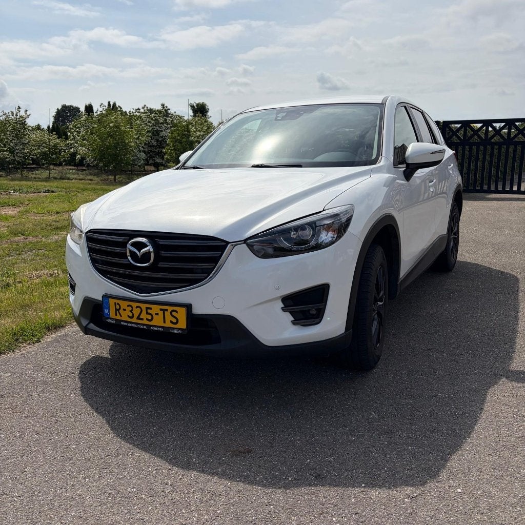 Mazda CX-5 2.0 Skyactiv-g 165pk 2WD 2016 Wit, Auto's, Voorwielaandrijving, 1998 cc, Stof, Zwart