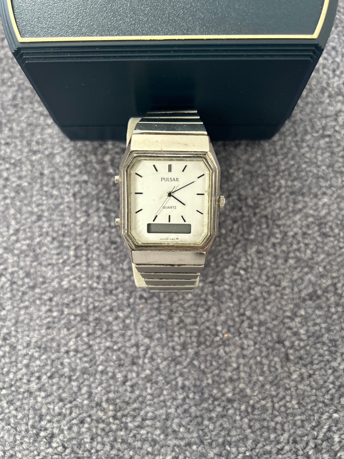 Pulsar Quartz Horloge - Klassiek Heren Polshorloge, Sieraden, Tassen en Uiterlijk, Gebruikt, Staal, Polshorloge, Ophalen