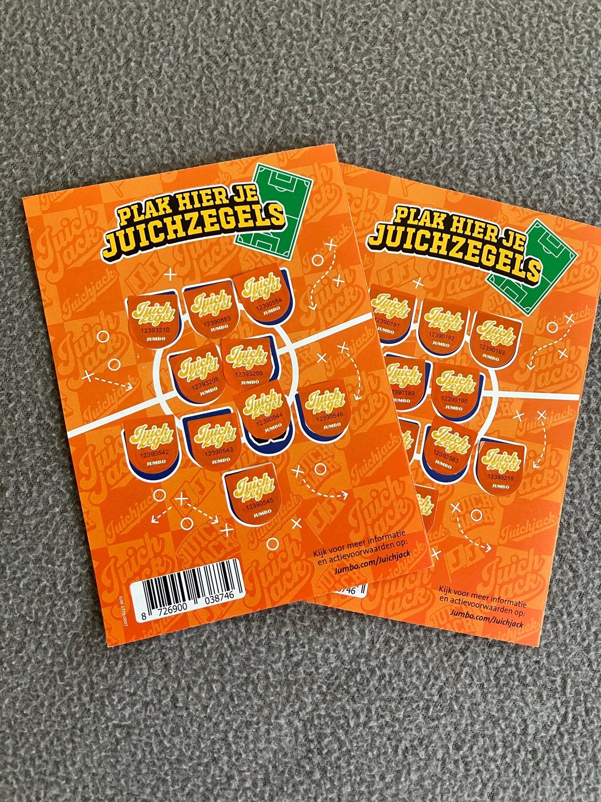 2 volle Jumbo spaarkaarten voor Juich Jacks (t/m 7 juli 2026, Jumbo, Ophalen of Verzenden