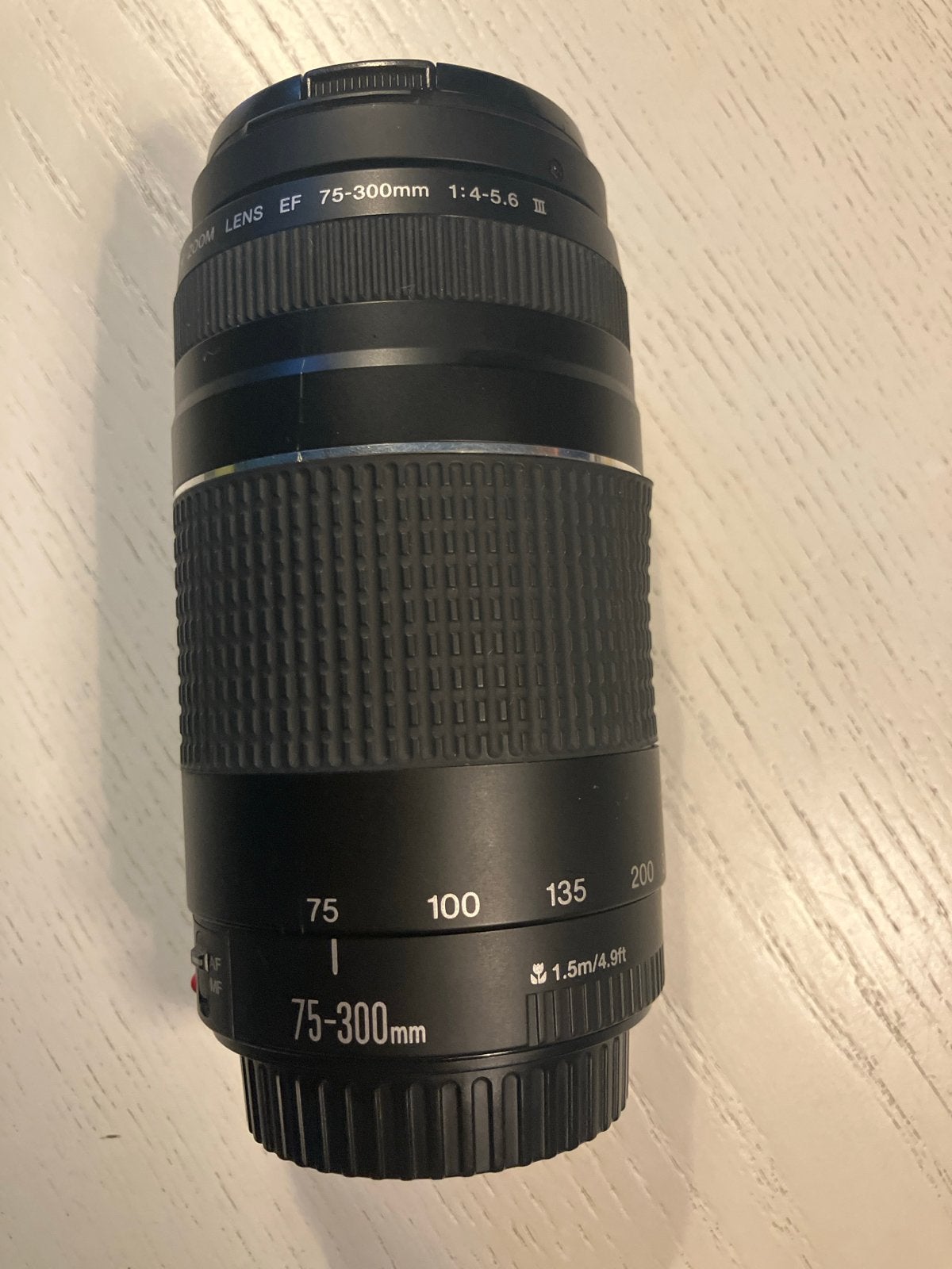 Canon EF 75-300mm f/4-5.6 III Zoomlens, Gebruikt, Canon, Autofocus, Canon EF