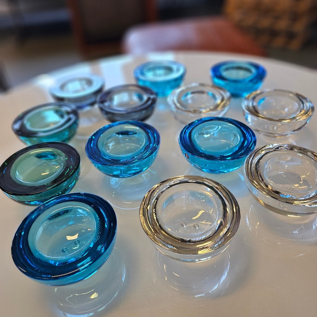 Ballo Waxinelichthouders/ Kandelaren/Kandelaars van Iittala, Blauw, Waxinelichthouder, Ophalen of Verzenden, X