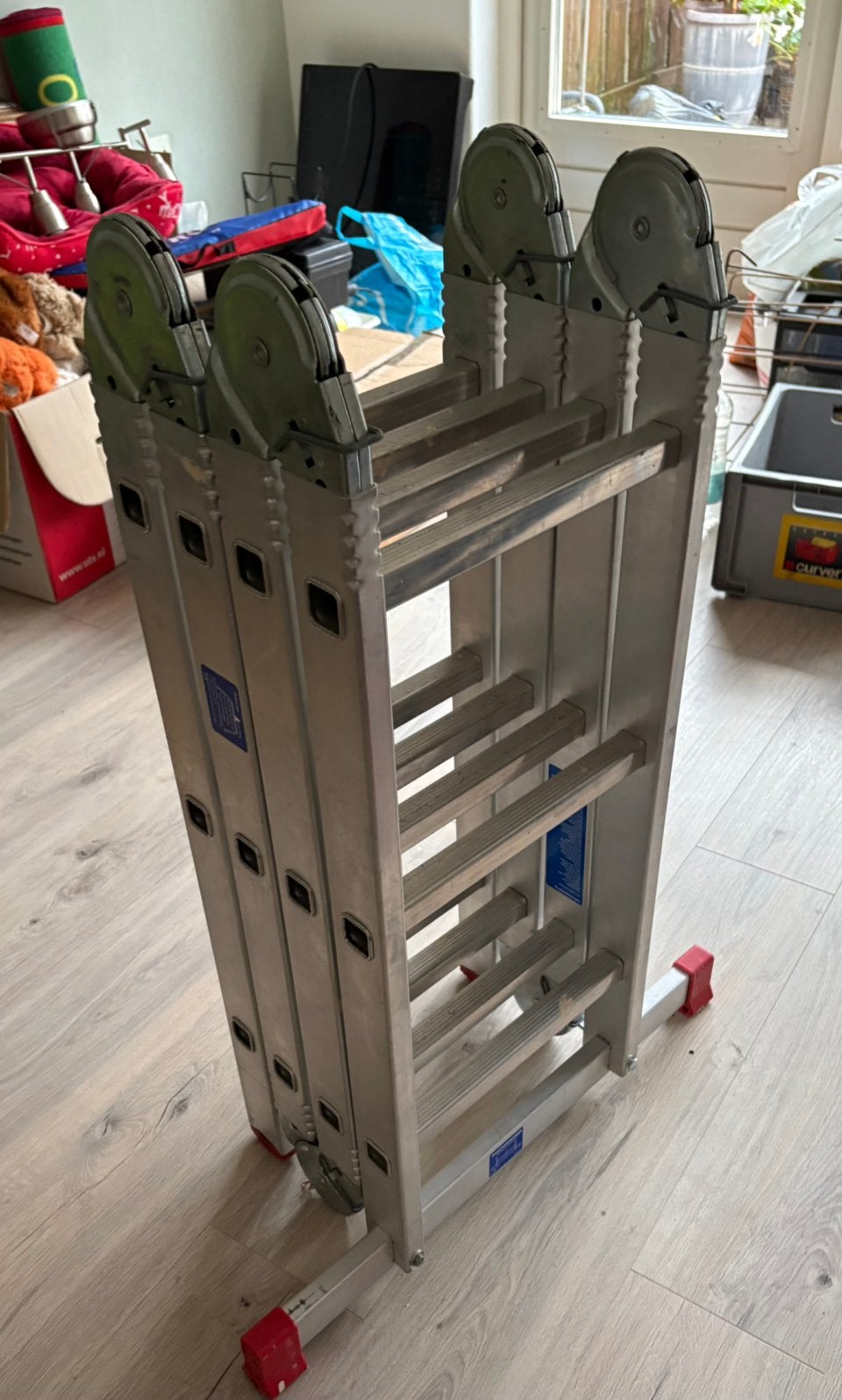 Vouwbare grote ladder, Ophalen, Gebruikt, Ladder, 2 tot 4 meter