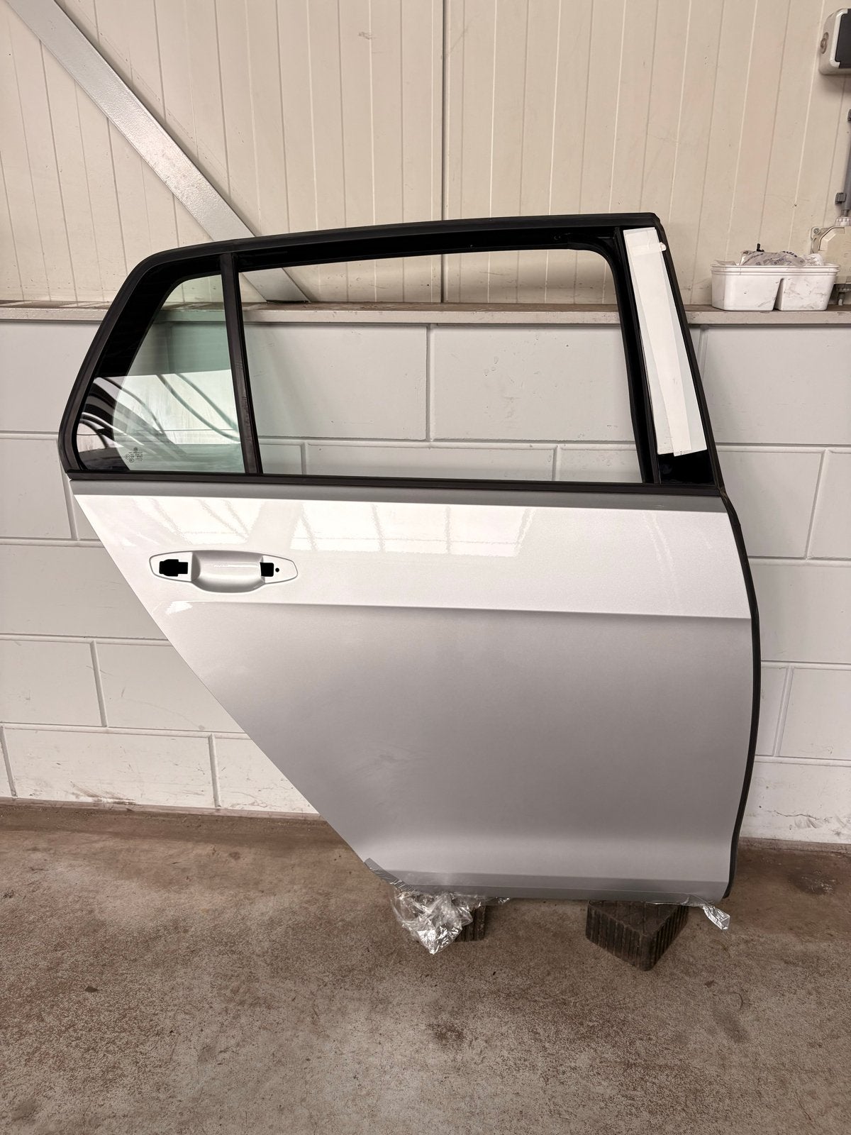 VW Golf 7 rechter achterportier LA7W Reflexzilver, Ophalen, Gebruikt, Achter, Volkswagen