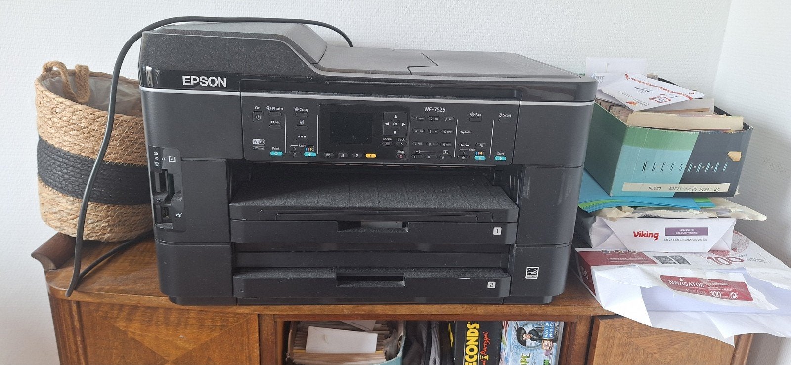 Epson WF-7525 All-in-One Printer - Zo goed als nieuw, Computers en Software, Ophalen, All-in-one, Draadloos, Zo goed als nieuw