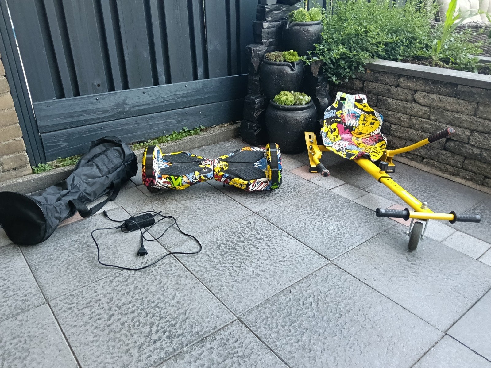 Hoverboard met zitje en tas - Zo goed als nieuw, Ophalen, Zo goed als nieuw, Overige typen, Onbekend
