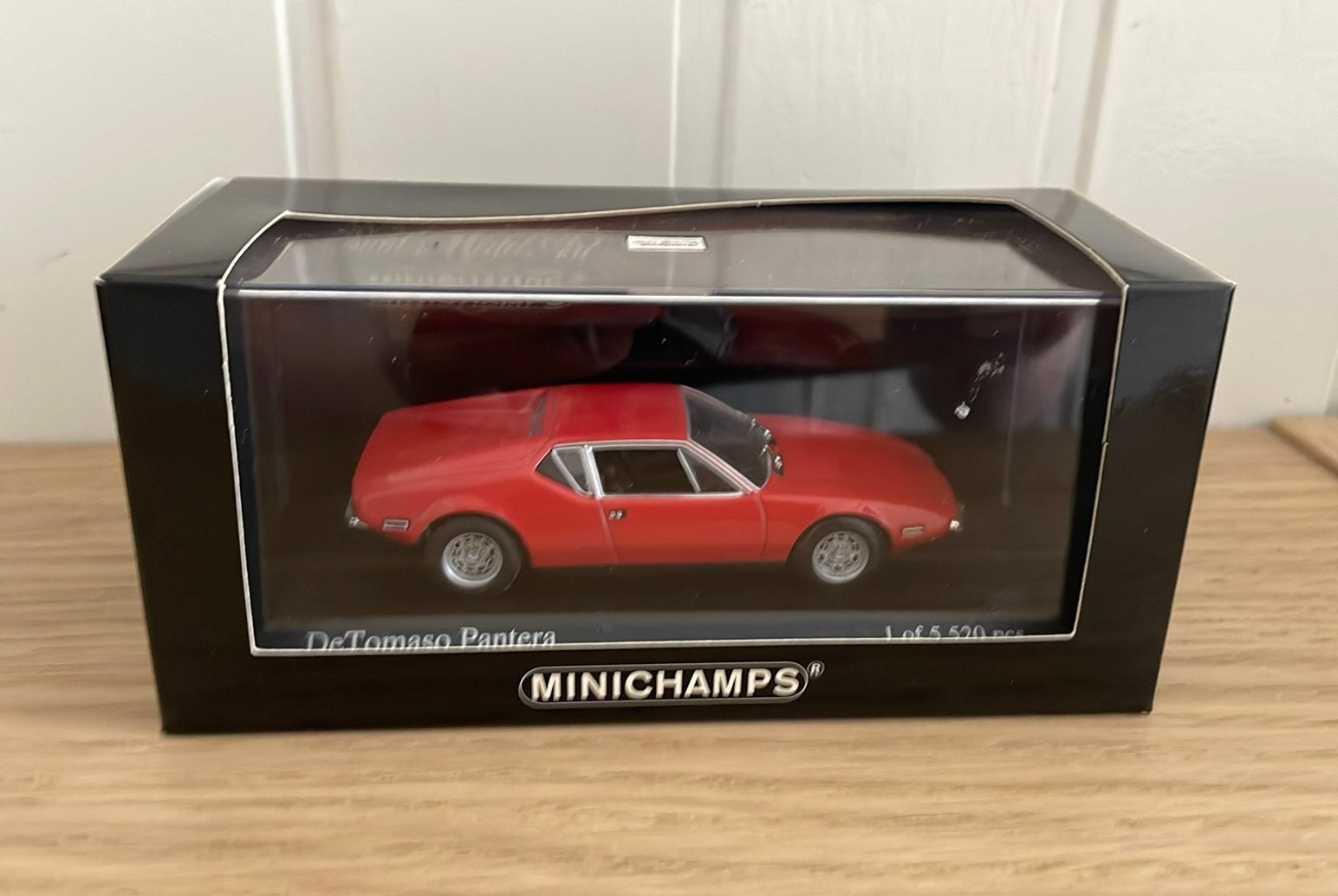 De Tomaso Pantera 1:43, Ophalen of Verzenden, Zo goed als nieuw, Auto, MiniChamps
