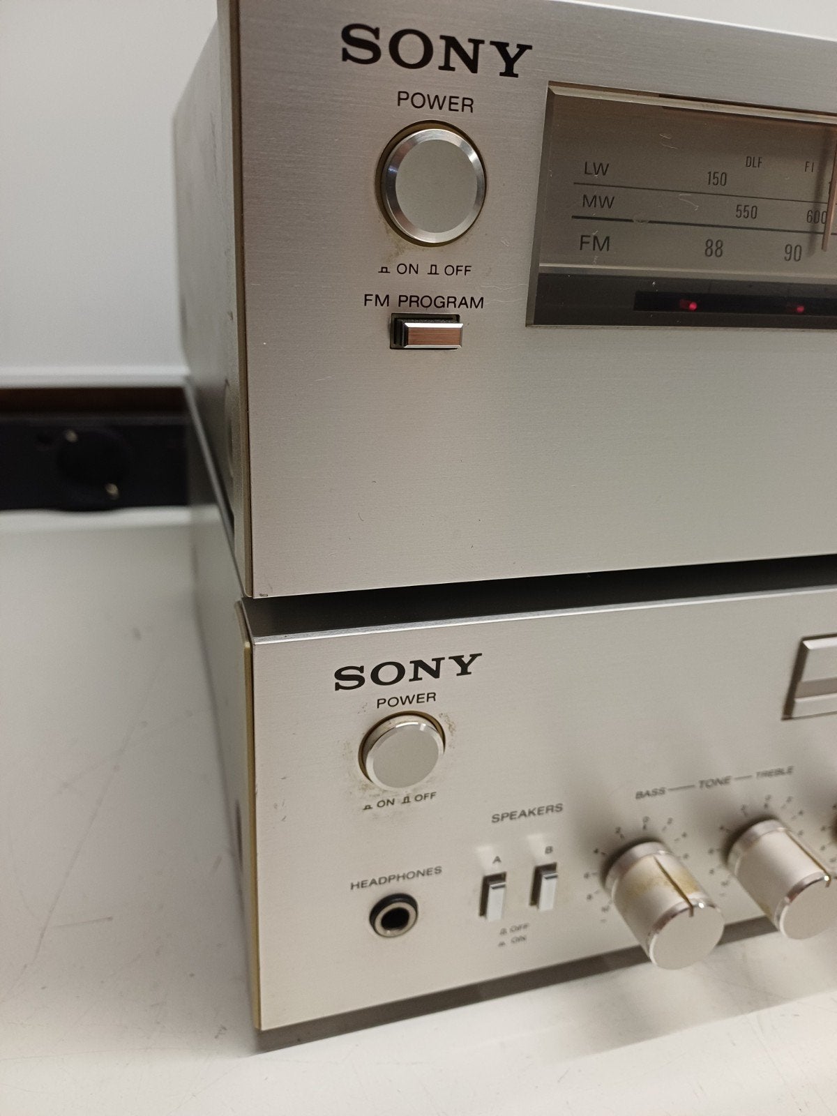 Sony TA-242 Versterker & ST-242L Tuner Set - Onderhoud Nodig, Ophalen of Verzenden, Gebruikt, Sony, Losse componenten