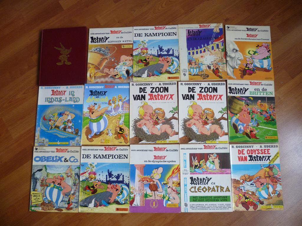30X ASTERIX&OBELIX 1E &HERDRUK STRIPBOEKEN UIT JAREN 70-80, Boeken, Gelezen, Ophalen of Verzenden, Goscinny & Uderzo, Meerdere stripboeken