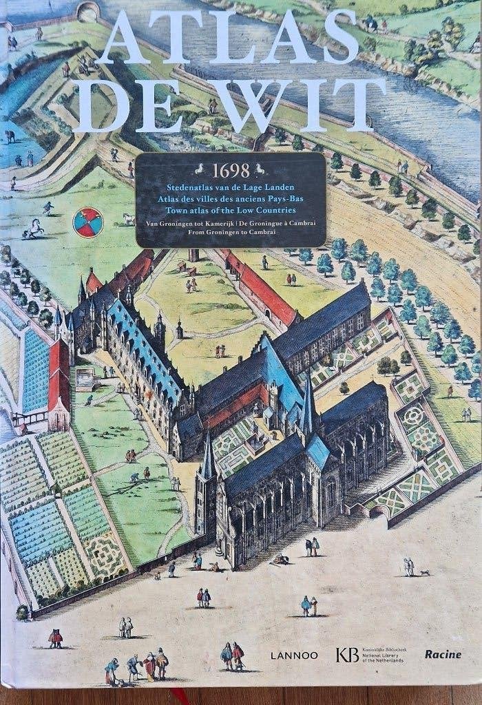 Atlas De Wit 1698 - Stedenatlas van de Lage Landen, Boeken, Overige atlassen, Voor 1800, Ophalen of Verzenden, Zo goed als nieuw