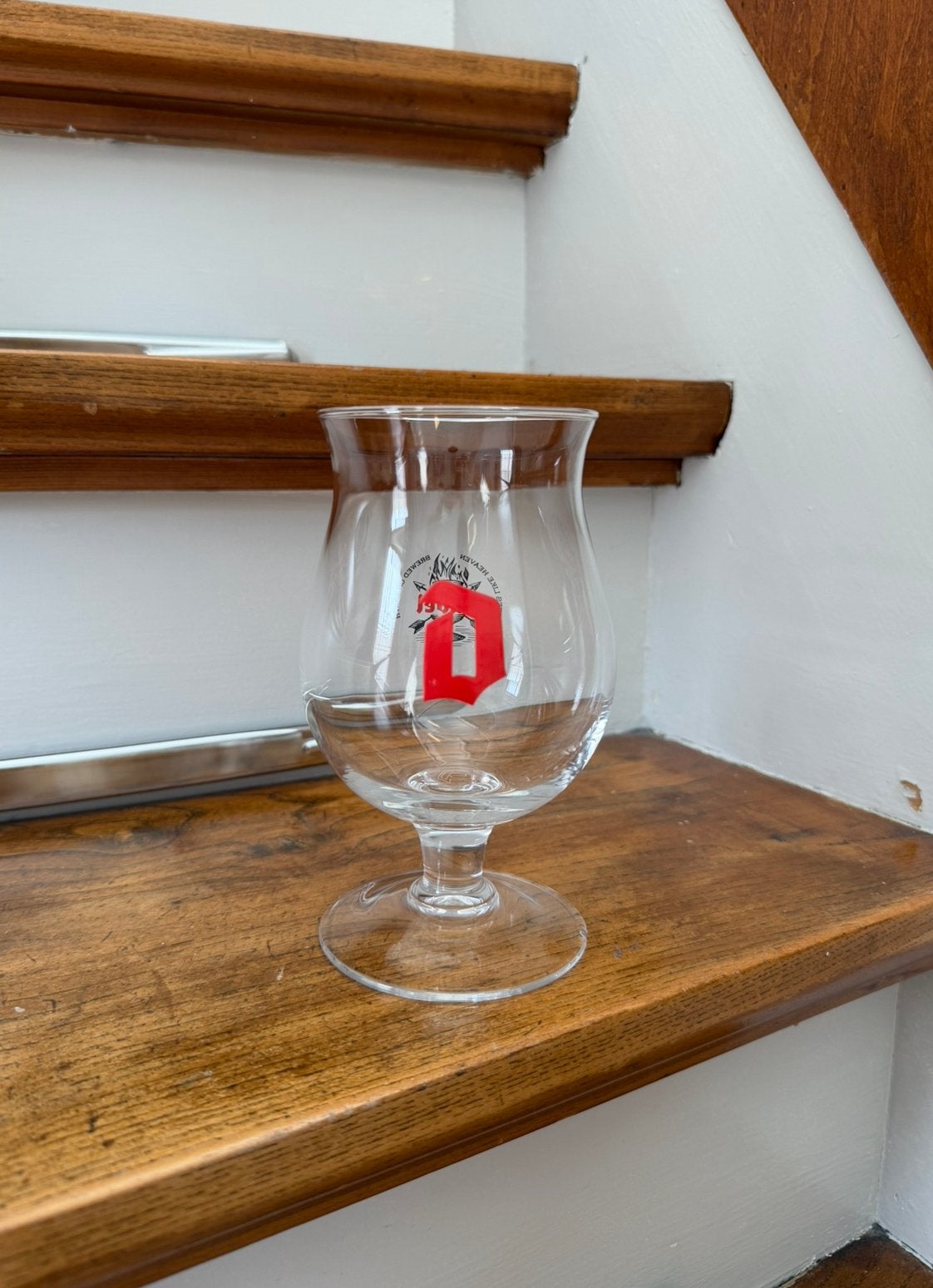 Duvel bierglas met logo, Verzamelen, Biermerken, Ophalen of Verzenden, Zo goed als nieuw, Glas of Glazen, Duvel