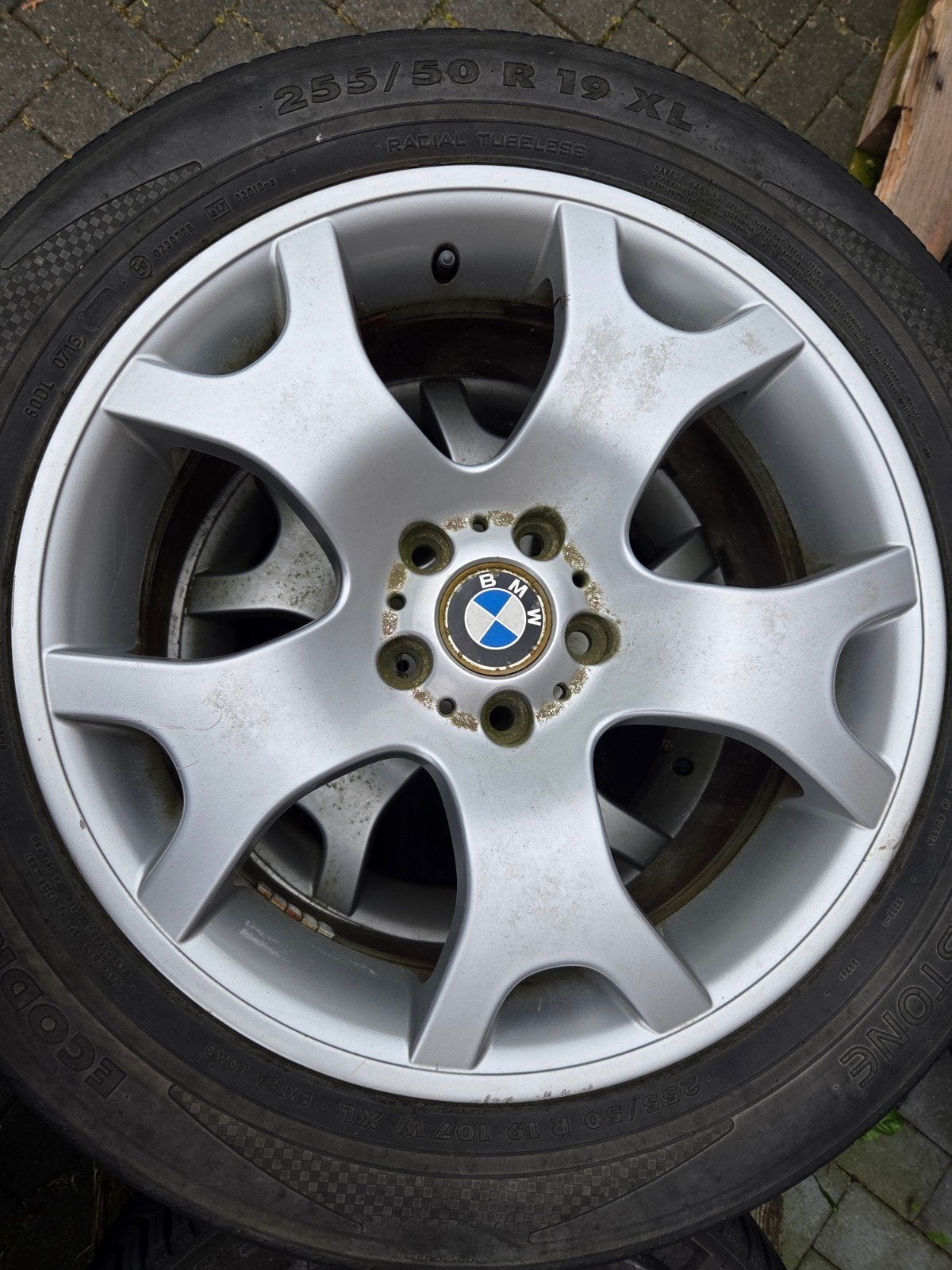 BMW X5 Banden met Velg 255/50 R19 XL, Auto-onderdelen, Banden en Velgen, 19 inch, Gebruikt, 255 mm, Banden en Velgen