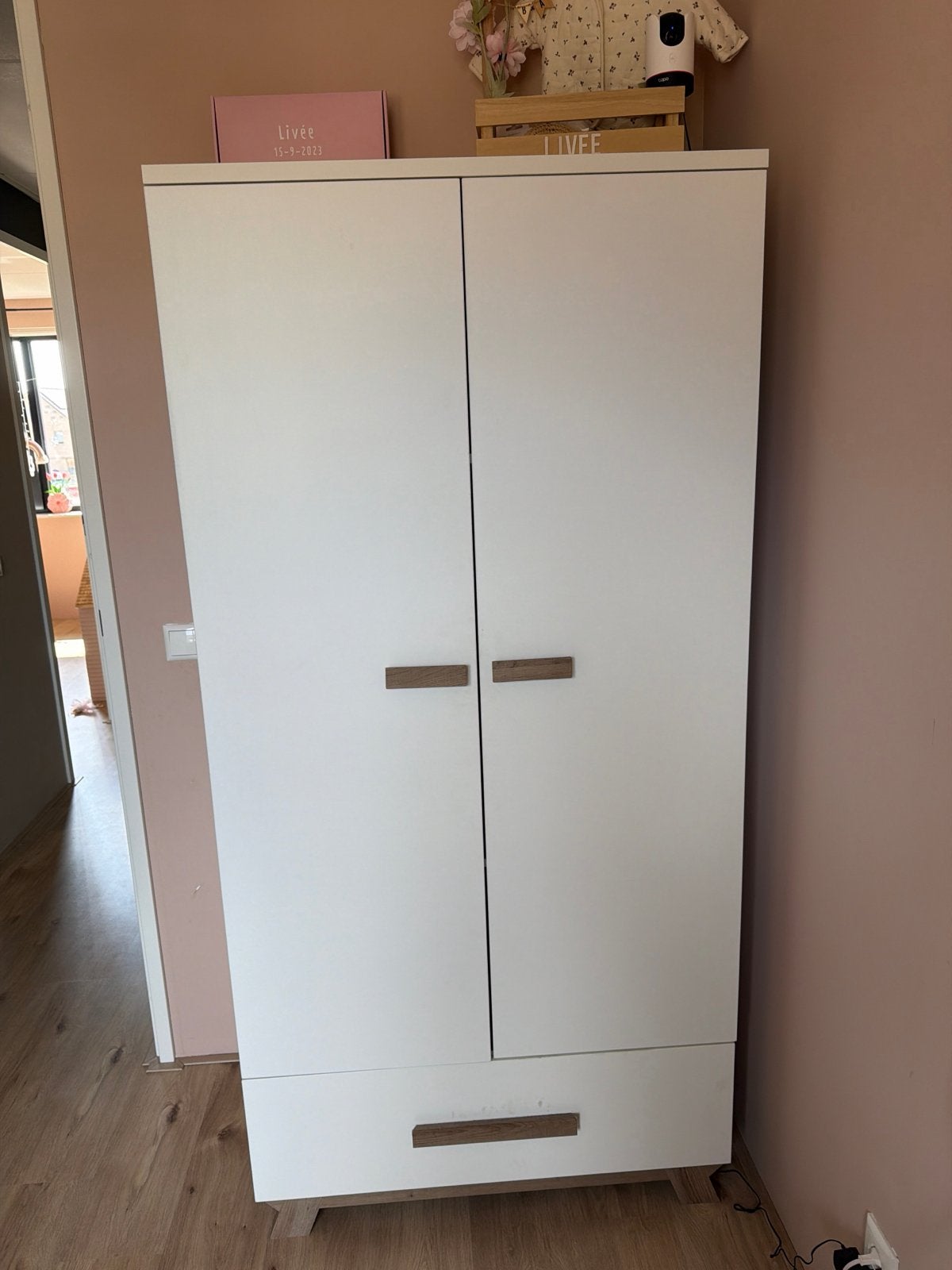 TWF - Kledingkast en commode set, Ophalen, Gebruikt, 50 tot 70 cm, 105 cm of meer
