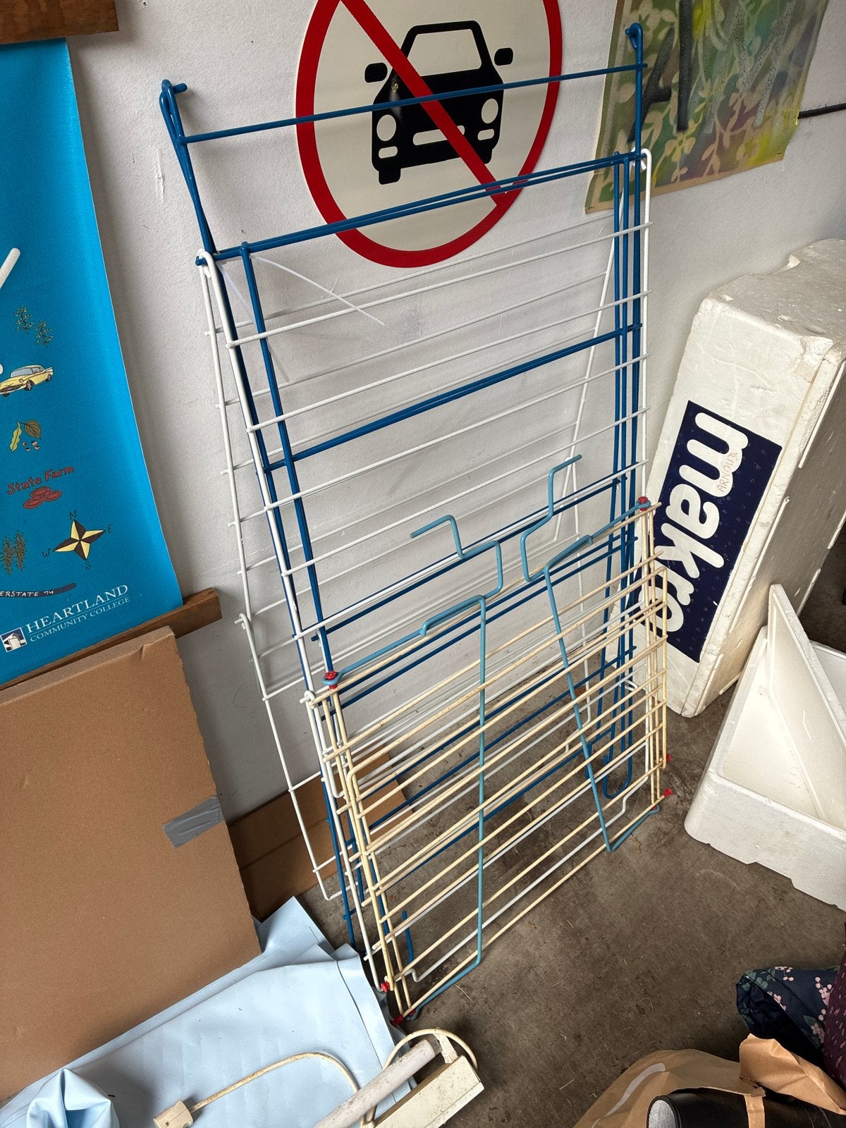 *GRATIS* 2 wasrekken - Gebruikt, nog functioneel, Ophalen, Gebruikt, Wasrek