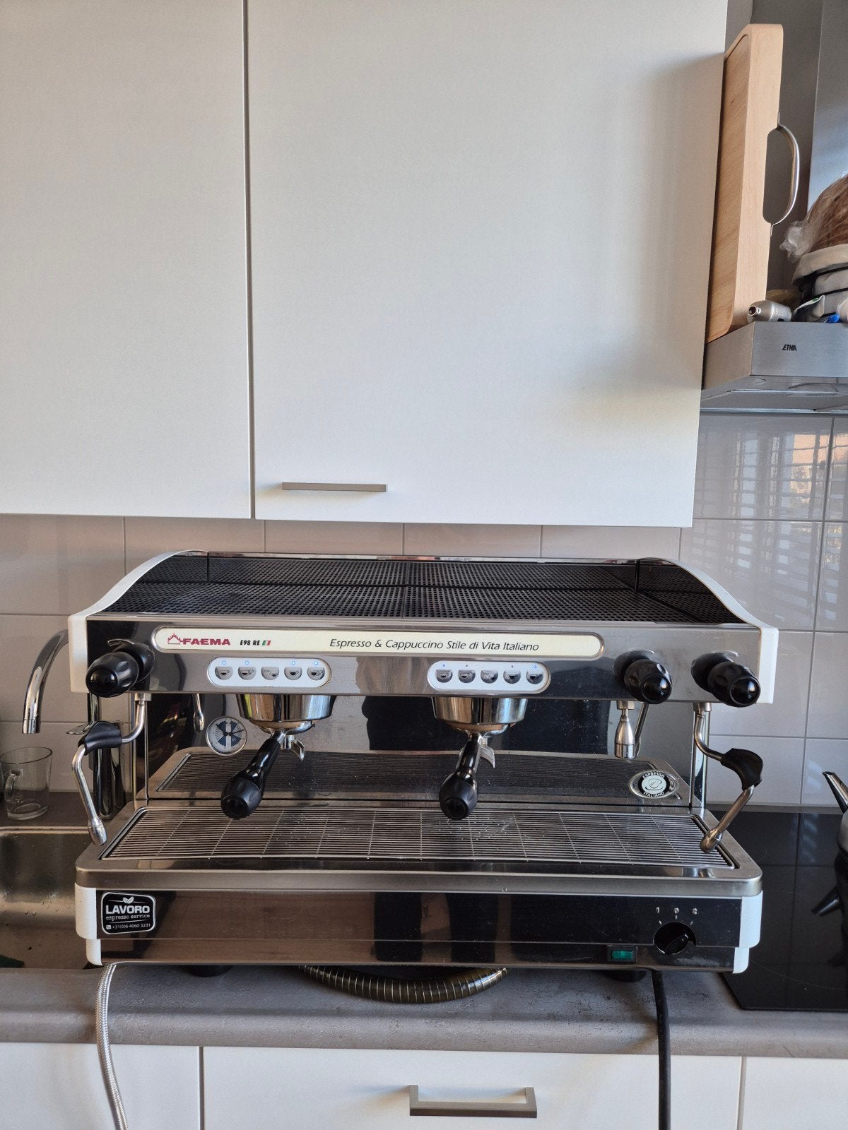 Professionele Faema Espresso & Cappuccino Koffiemachine, Ophalen