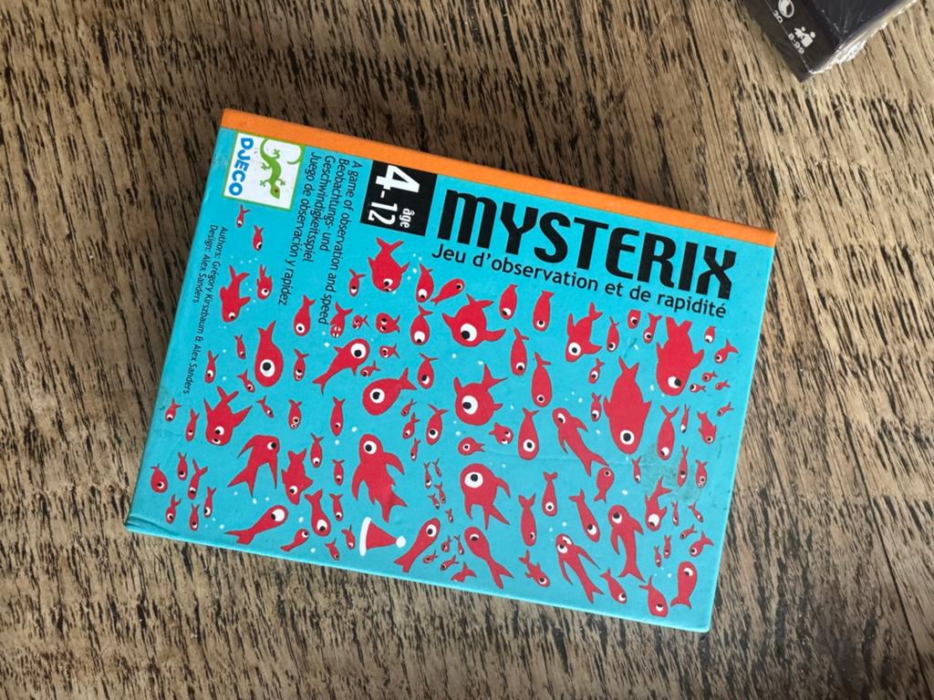 Mysterix: Observatie- en snelheidsspel van Djeco, Een of twee spelers, Ophalen of Verzenden, Gebruikt