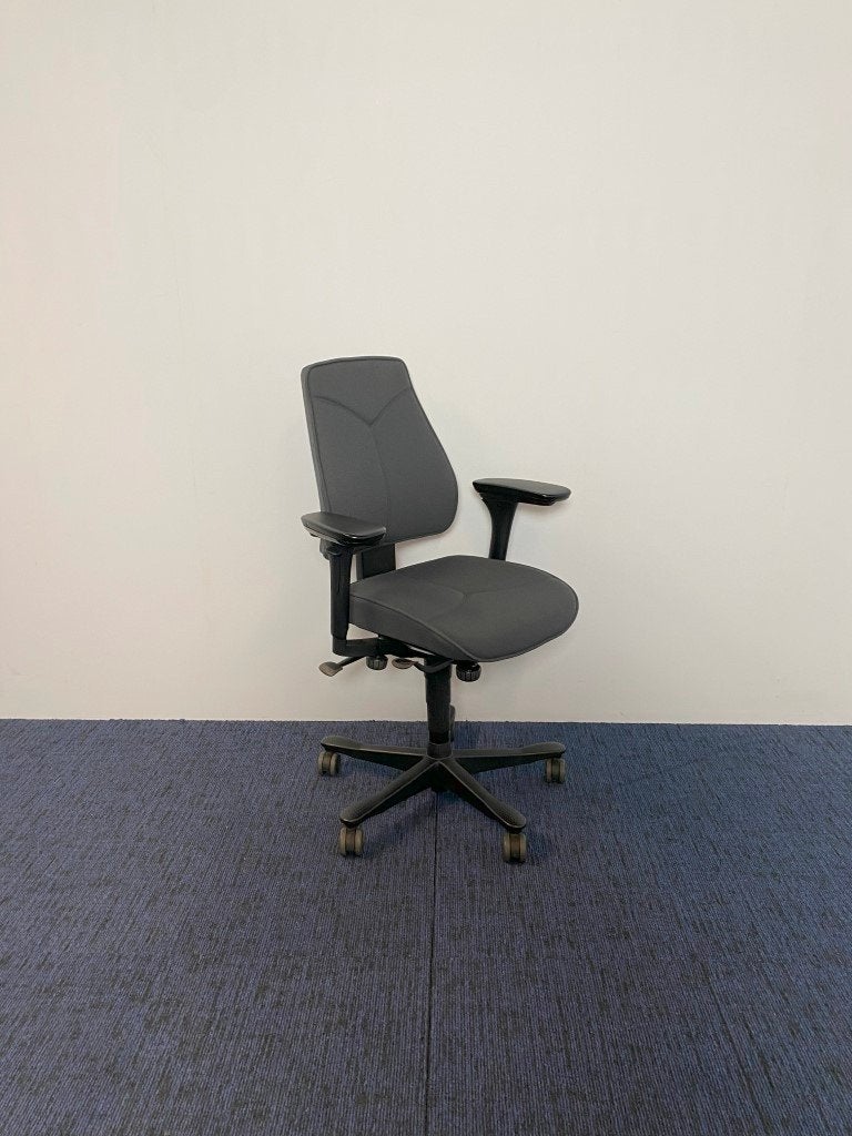 4 x Bureaustoel Kinnarps Freefloat Synchrone 6000/8000, Ophalen, Gebruikt, Grijs, Bureaustoel