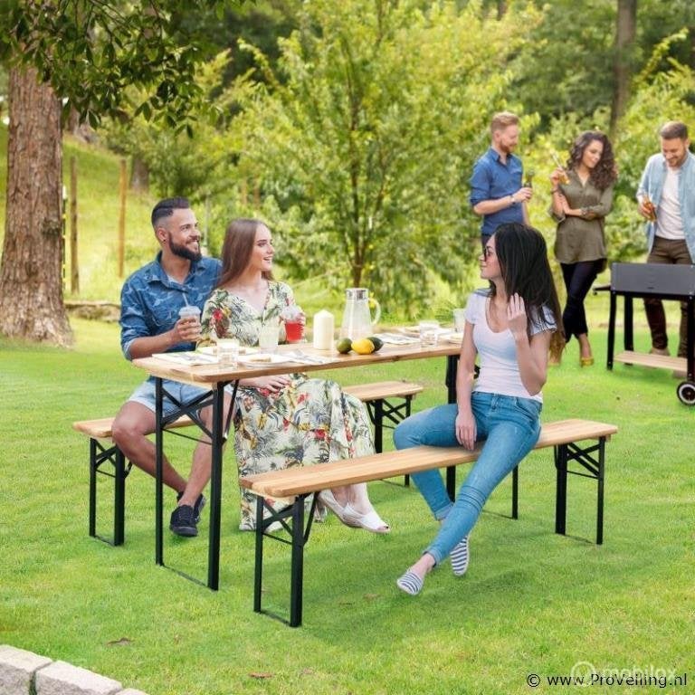 Online Veiling: Biertafel 3-delig, Nieuw