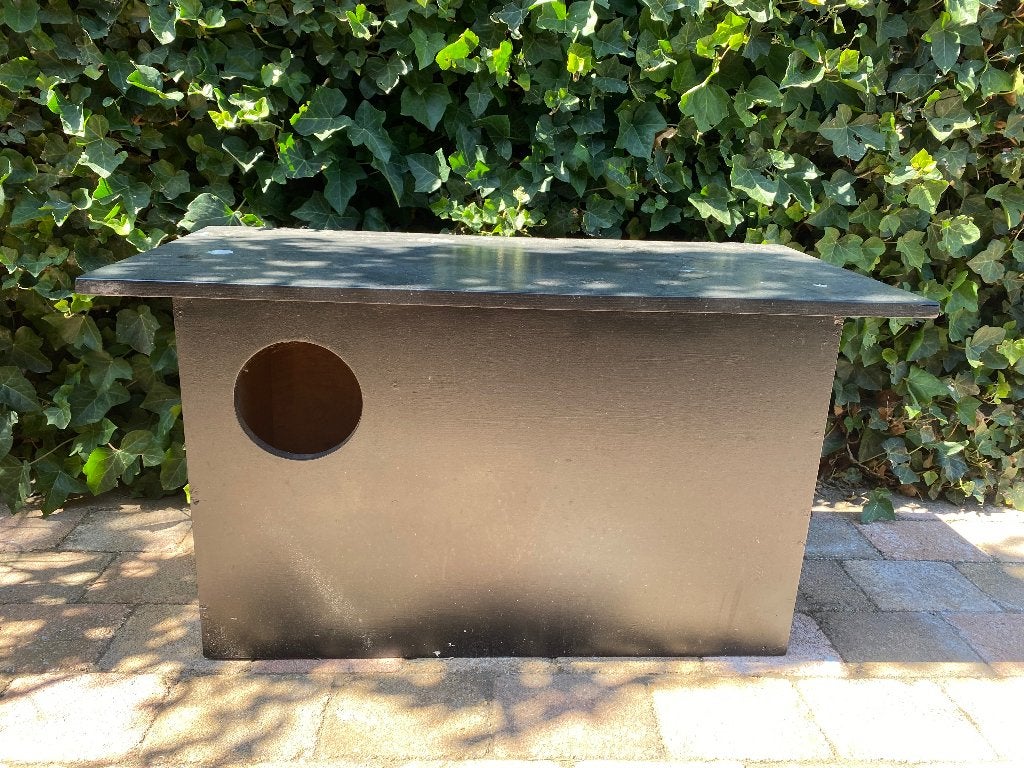 Broedblok kerkuil, Ophalen, Nieuw, Hout, Broedkooi of Kweekkooi
