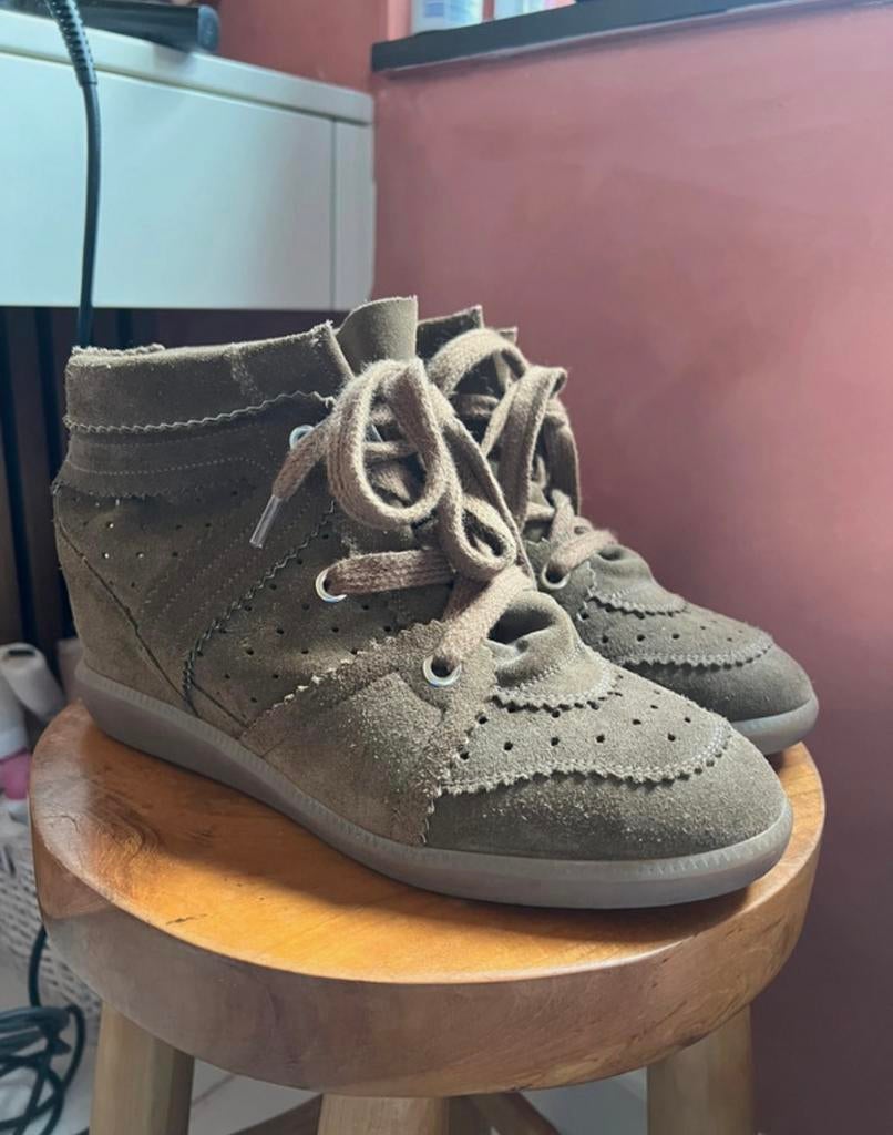 Isabel marant bobbys, Ophalen of Verzenden, Zo goed als nieuw, Zwart, Sneakers of Gympen