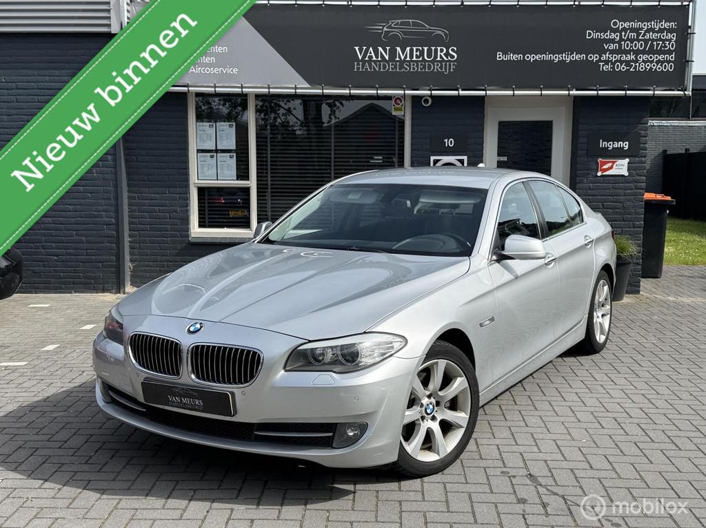 BMW 5-serie 520d Executive Automaat, leder, trekhaak, naviga, Automaat, Achterwielaandrijving, Zwart, 4 cilinders