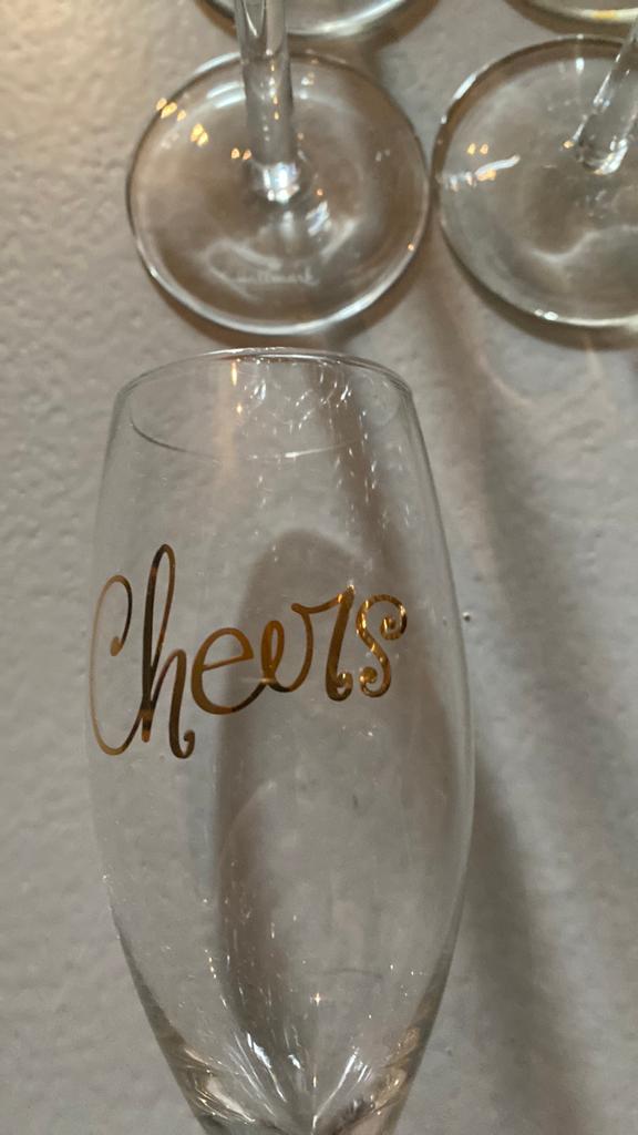 Champagne glazen prosecco 14 stuks glas, Ophalen of Verzenden, Zo goed als nieuw, Overige typen