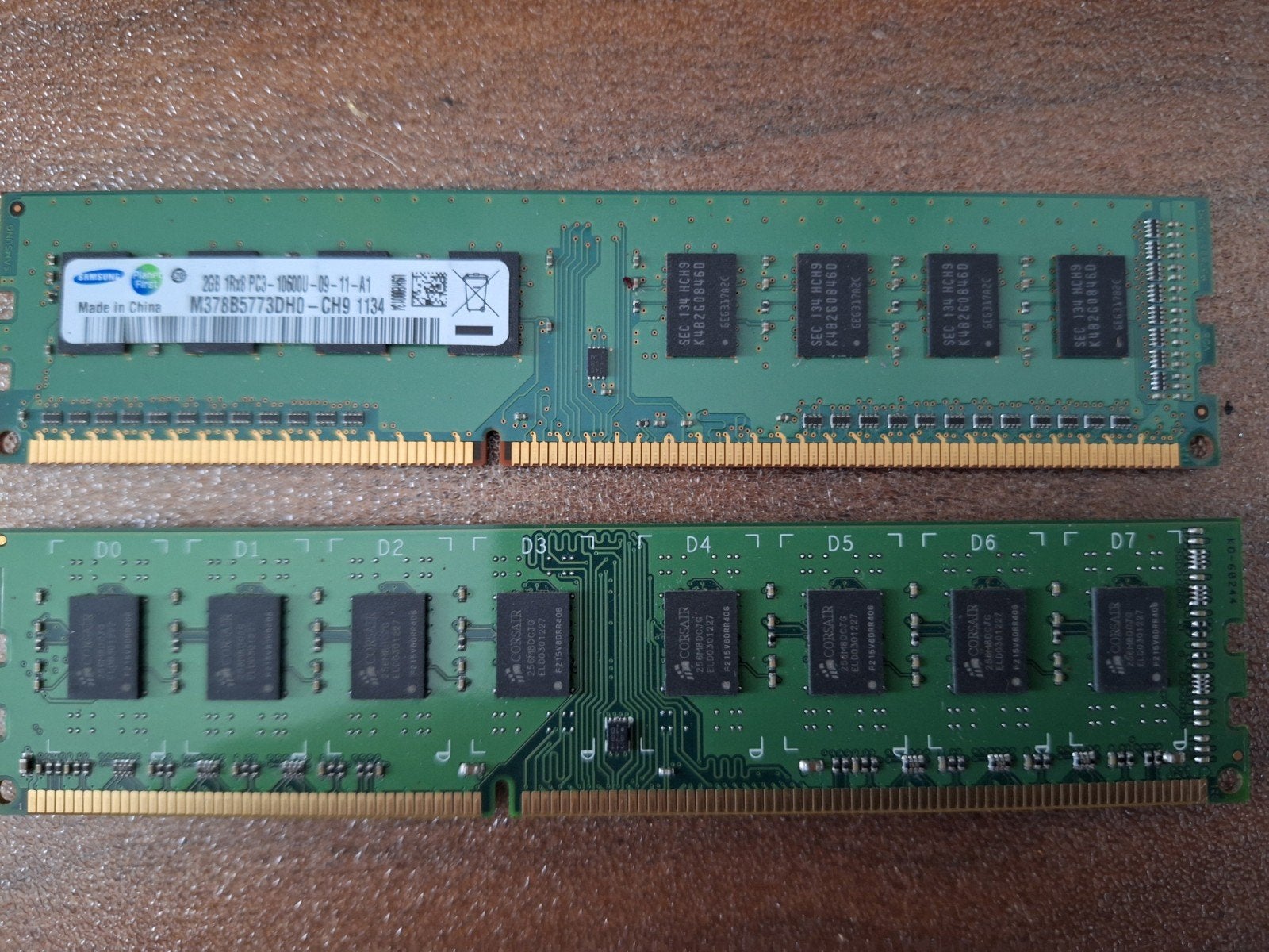 DDR3 RAM Geheugenmodules - Corsair & Samsung, Gebruikt, Server, DDR3, Ophalen of Verzenden