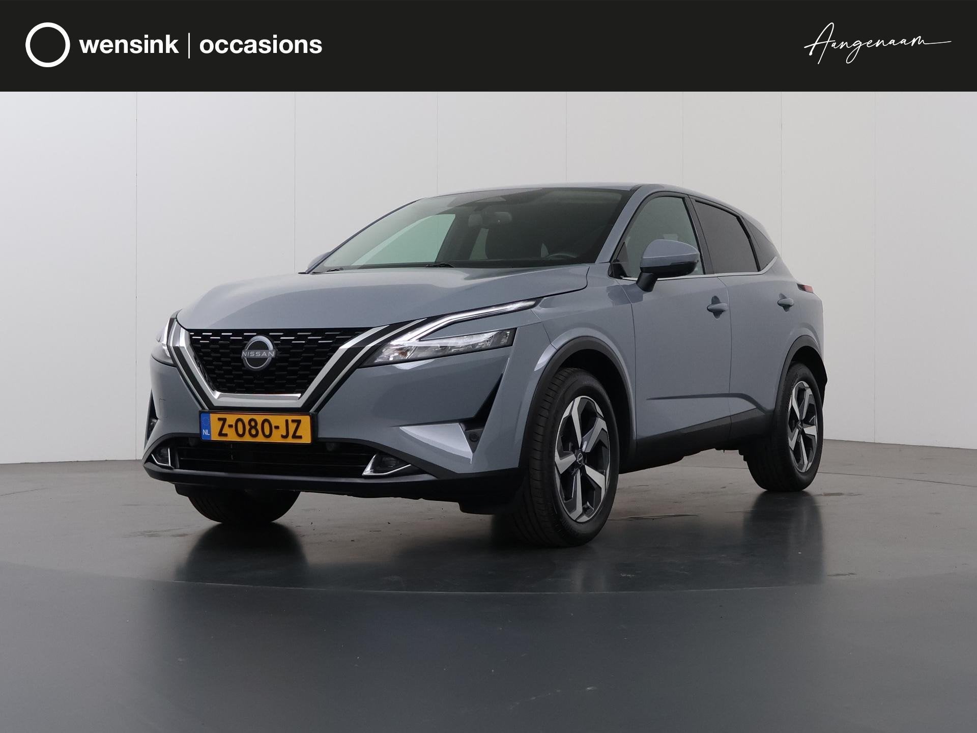 Nissan Qashqai 1.3 MHEV Tekna | Navigatie | 360 Camera | DAB, Auto's, Euro 6, Leder en Stof, Grijs, Automatische klimaatregeling