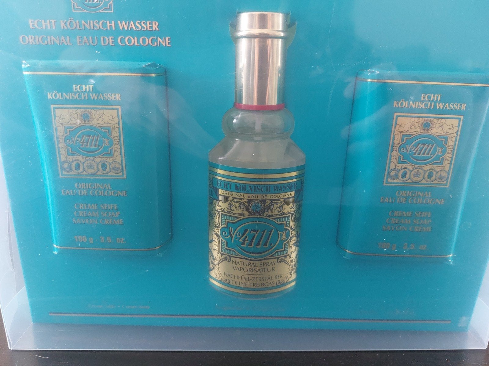 4711 Kölnisch Wasser Geschenkset - Eau de Cologne & Zeep, Ophalen of Verzenden, Zo goed als nieuw, Parfumfles, Gevuld