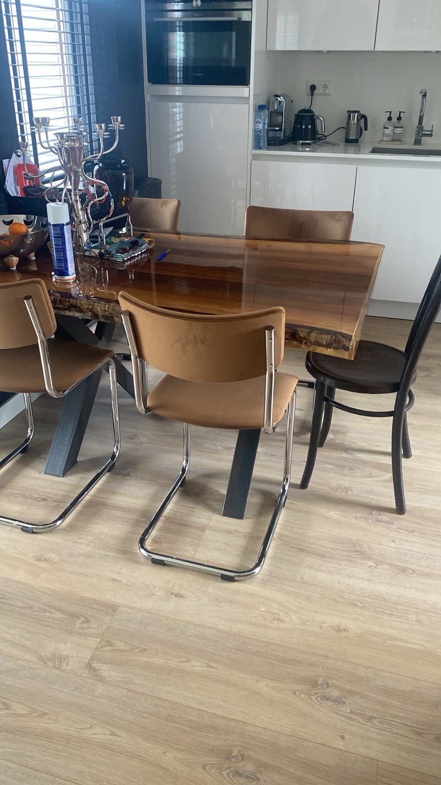 Nieuwe stoelen camel kleur, Ophalen, Nieuw, Minder dan 4 stoelen