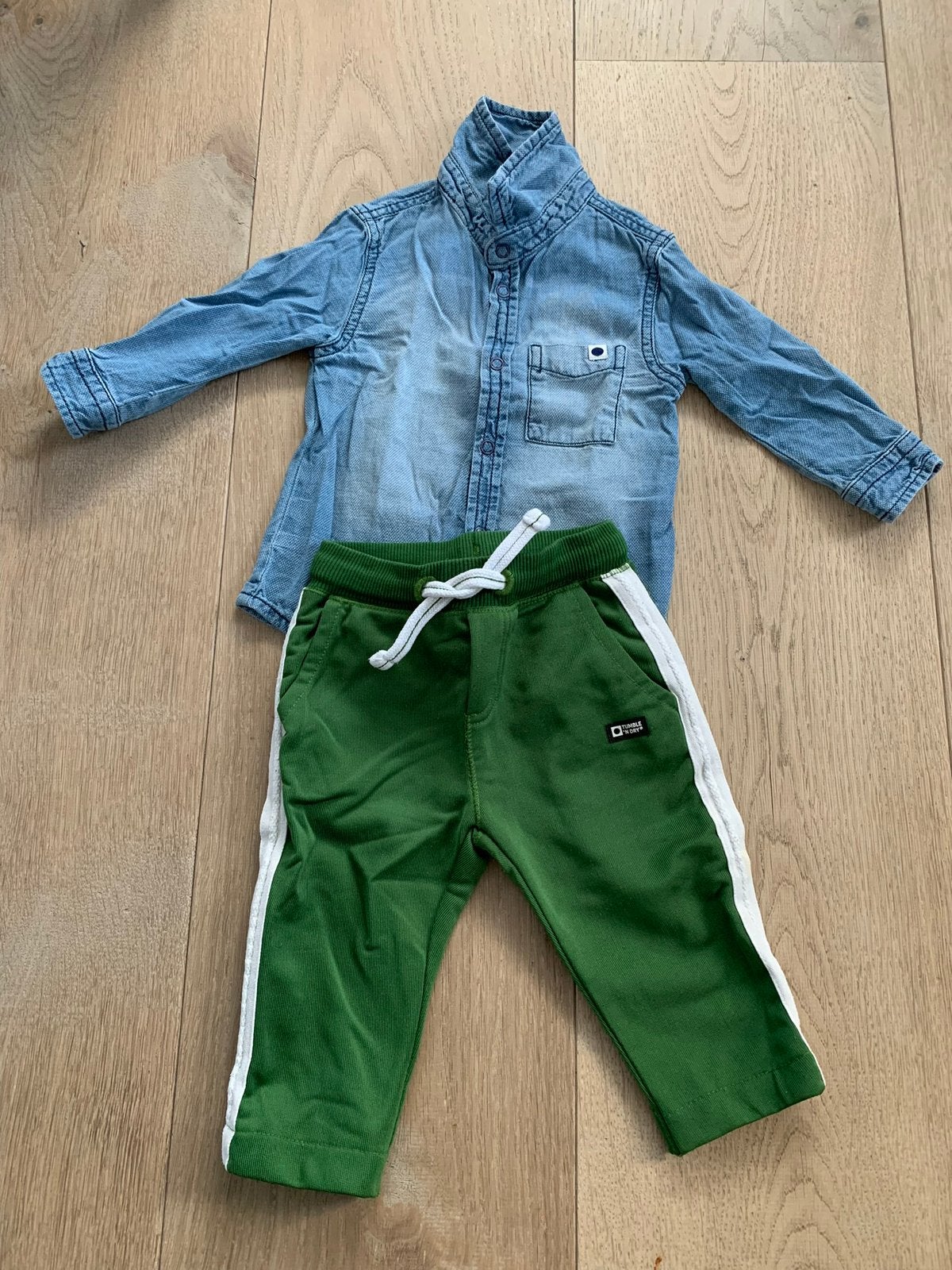 Setje Tumble ‘n dry maat 68, Kinderen en Baby's, Babykleding | Maat 68, Ophalen of Verzenden, Zo goed als nieuw, Jongetje, Setje