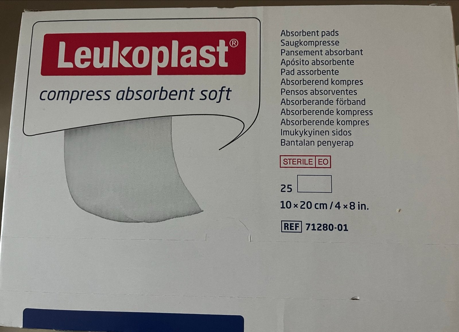 Leukoplast absorberende kompressen soft 10x20 cm, Diversen, Ophalen of Verzenden, Nieuw