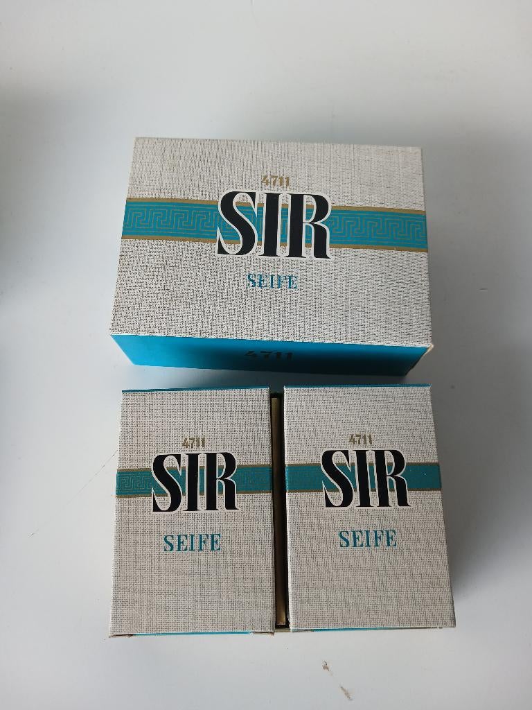 VINTAGE geschenkdoos 4711 SIR met 2 stukken zeep elk, Verzenden, Nieuw, Overige typen, Gevuld