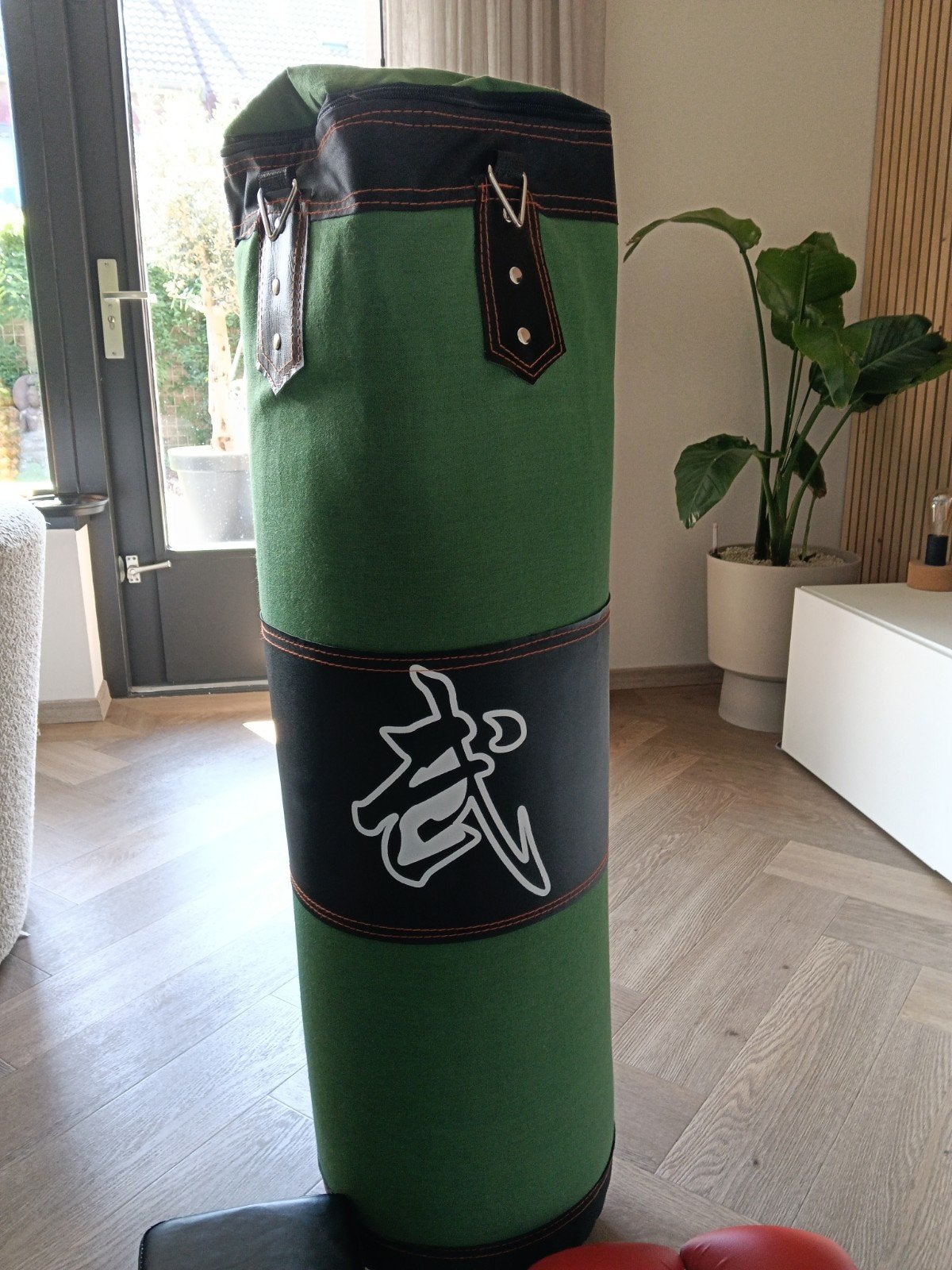 Groene bokszak (100 cm), Ophalen, Zo goed als nieuw, Bokszak
