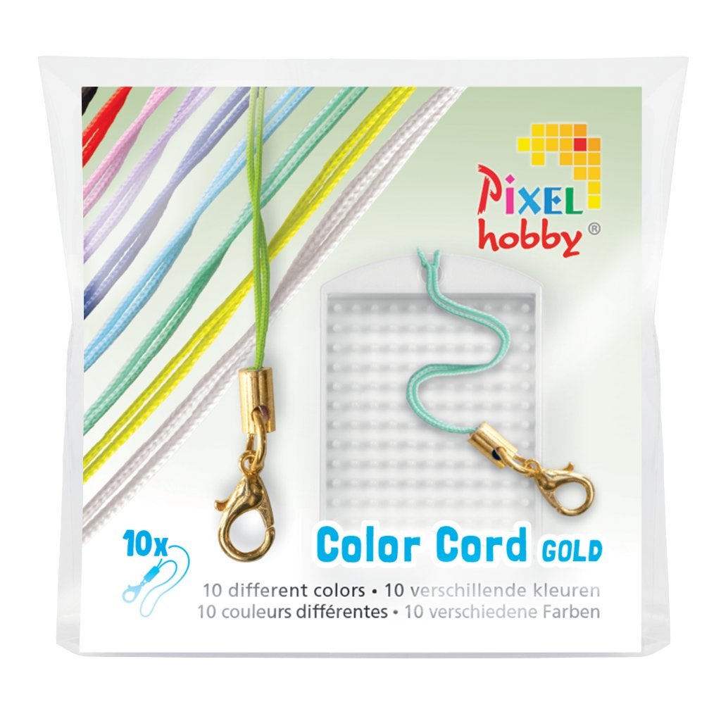 Pixelhobby 10 verschillende kleuren koordjes goud, ., Overige thema's, Nieuw, Ophalen of Verzenden