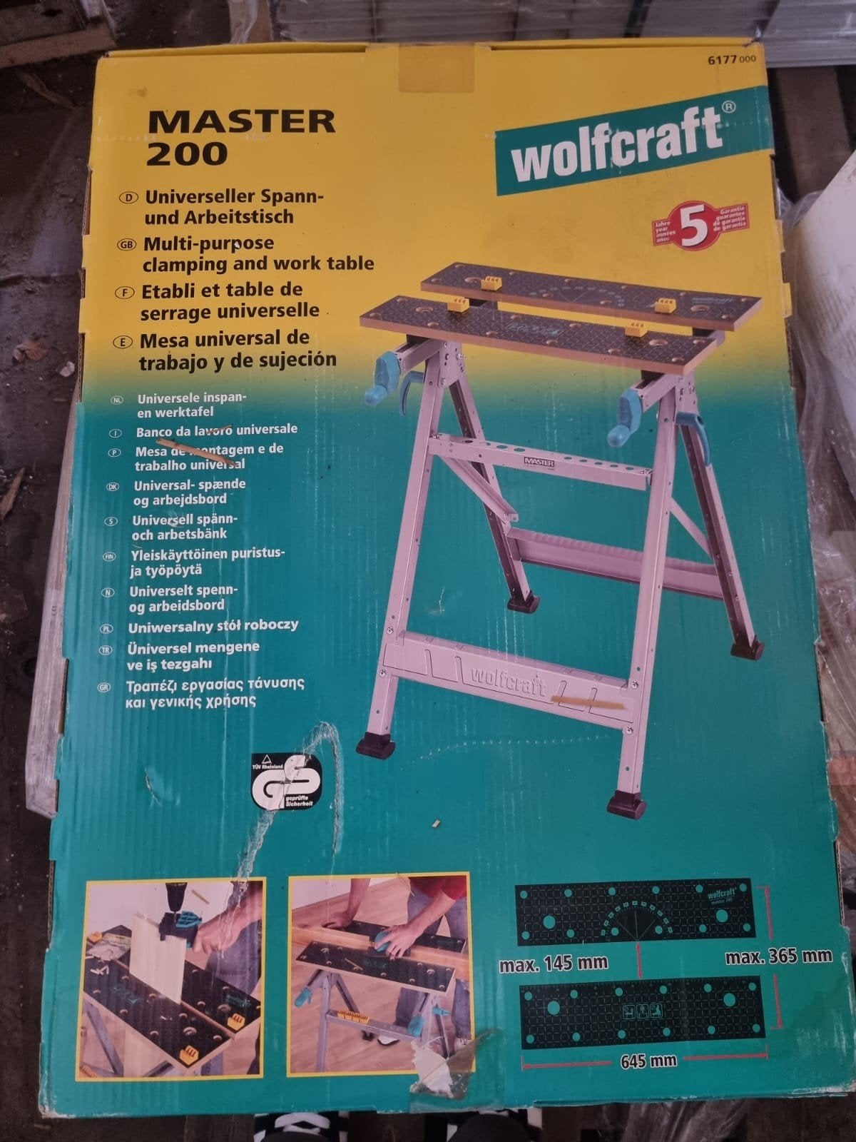 Wolfcraft Master 200 Universele Span- en Werkbank, Ophalen