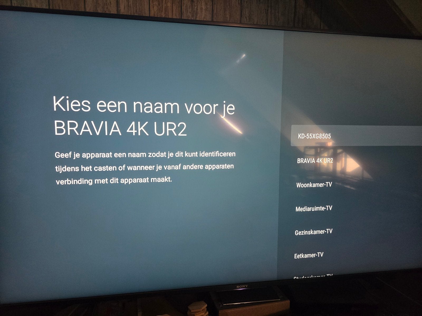 Sony Bravia 55 inch KD-XG8505, Ophalen, Gebruikt, Tv en Weergevers