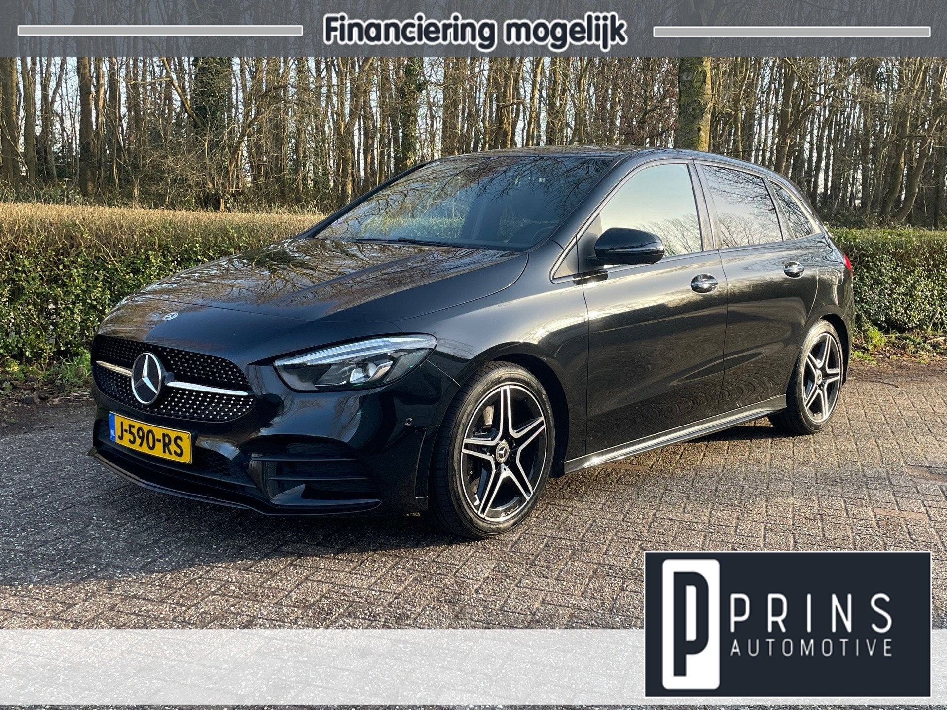 Mercedes-Benz B-klasse 220|AUT|Edition|AMG-Line|Carplay|Stoe, Auto's, 745 kg, Gebruikt, Zwart, Origineel Nederlands