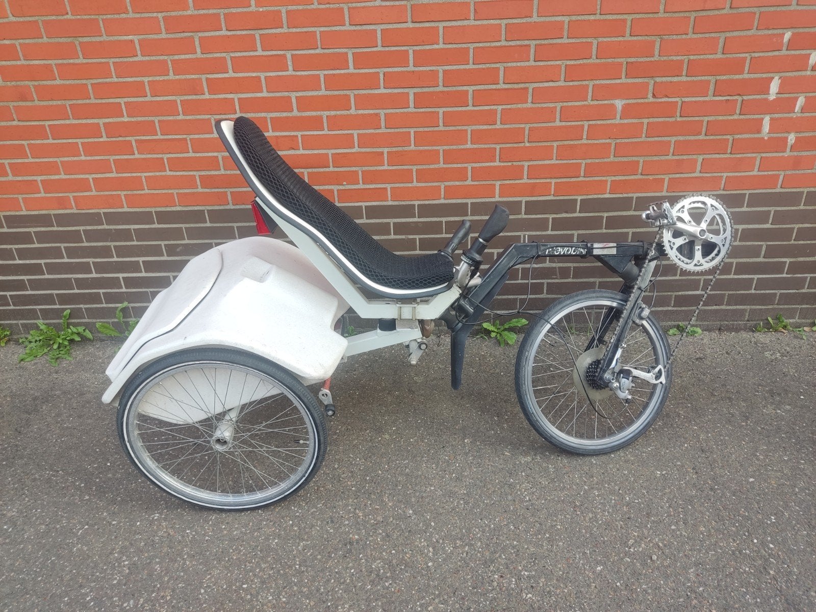 Flevobike en flevotrike ligfiets, Ophalen, Gebruikt, Velgrem, Flevobike