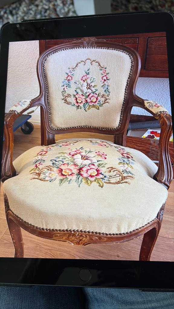 Antieke fauteuil Louis XV-Stijl, Ophalen of Verzenden