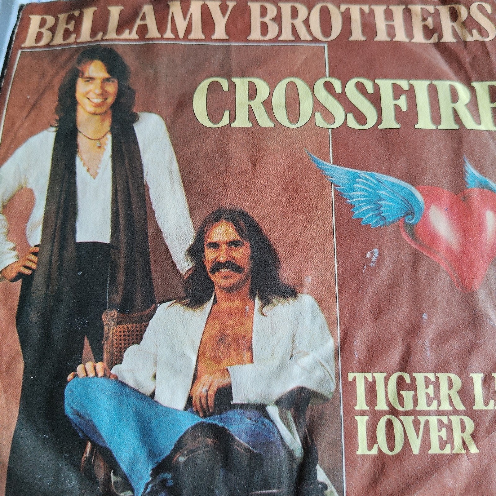 Bellamy Brothers - Crossfire / Tiger Lily Lover (Vinyl), Gebruikt, 7 inch, EP, Fotohoes
