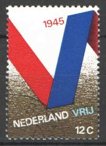 Nederland NVPH nr 970 gestempeld 25 jaar bevrijd 1970, Ophalen of Verzenden, Na 1940, Gestempeld
