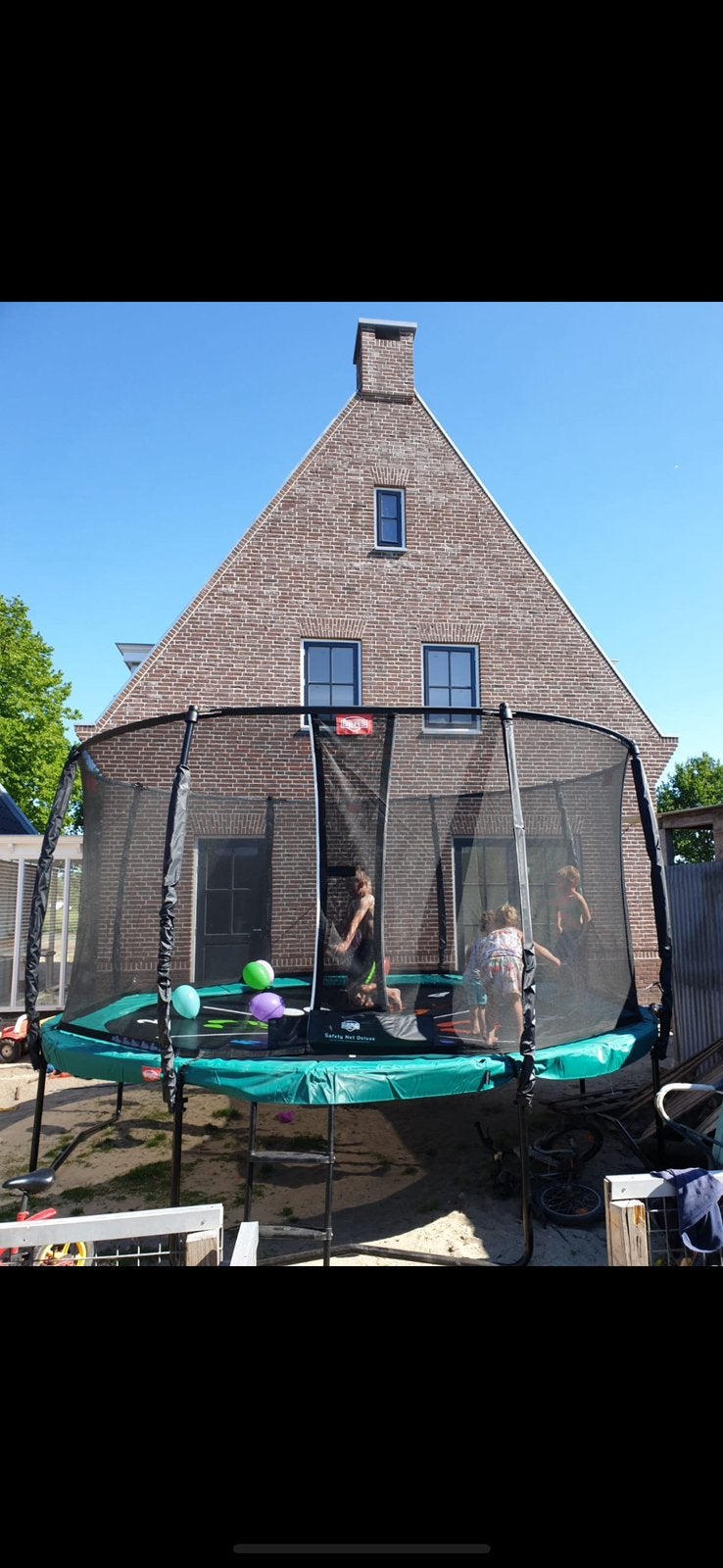 Veilgheidsnet, vangnet Berg trampoline 380, Ophalen, Zo goed als nieuw